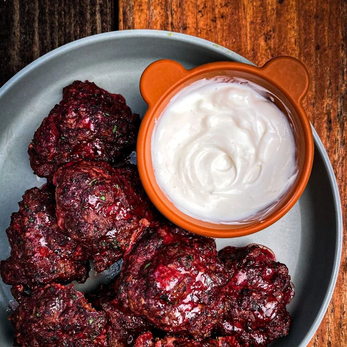 Lamb (or Beef) &amp; Beet Curry Meatballs