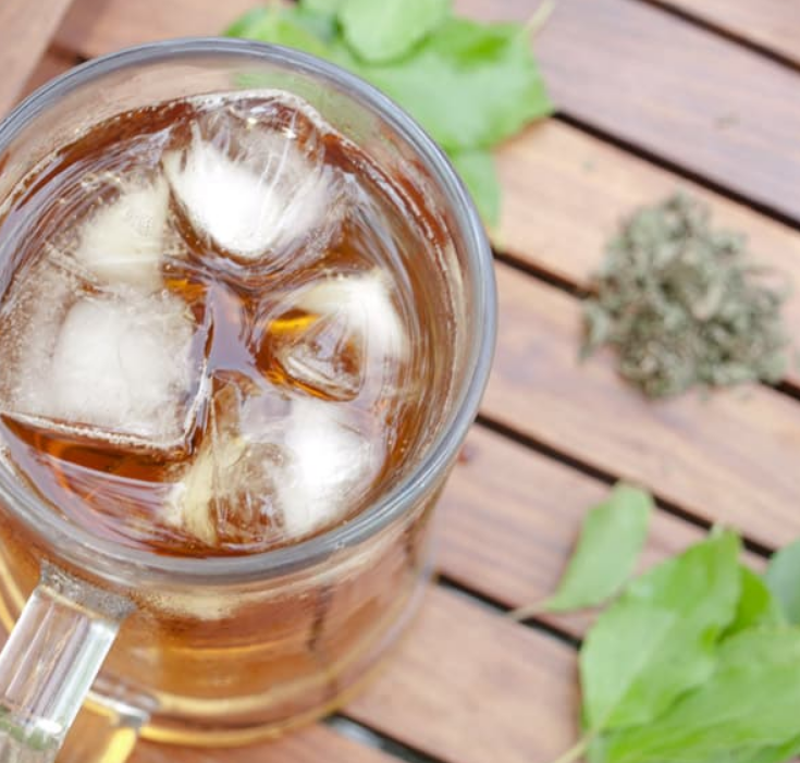 Cooling Tulsi Sun Tea
