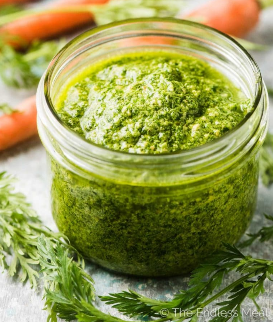 Carrot Top Pesto Recipe