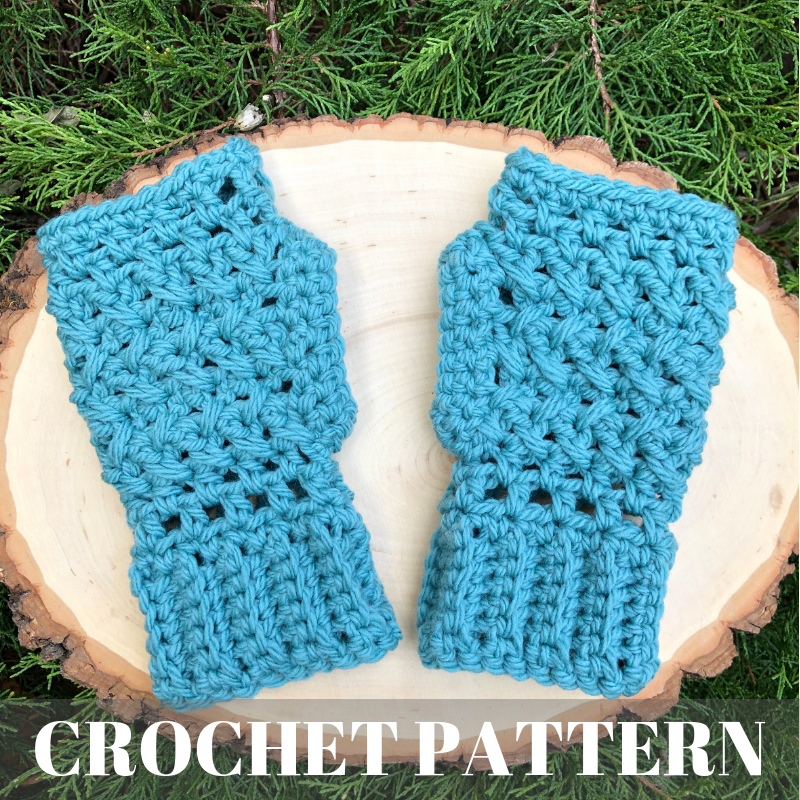 XOXO Fingerless Gloves - Crochet Pattern Product Cover Image.png