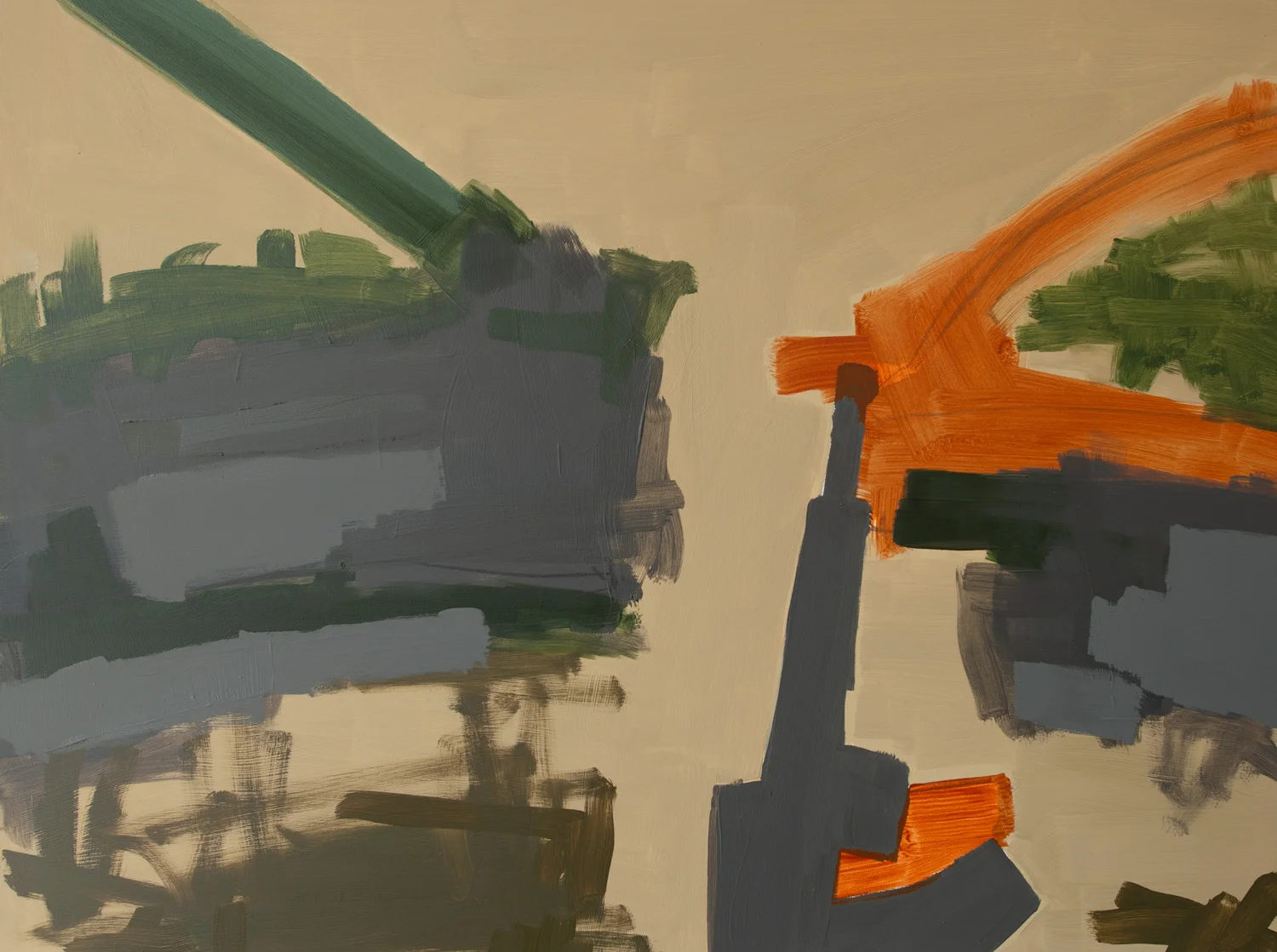Arms AR-18-01, 2018, Oil on panel, 18 x 24 in. 45.7 x 60.9 cm