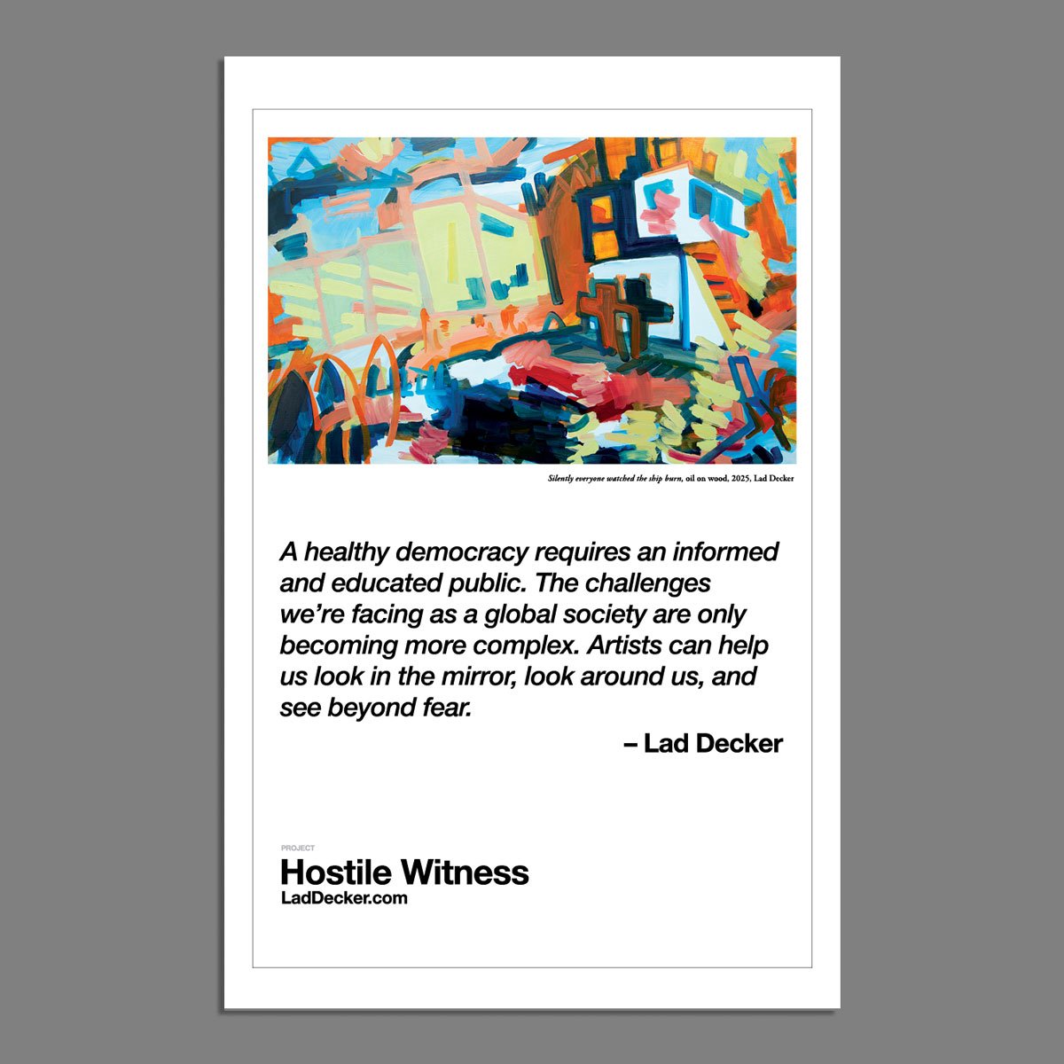 Poster - Silently Everyone Watched (Tabloid size)