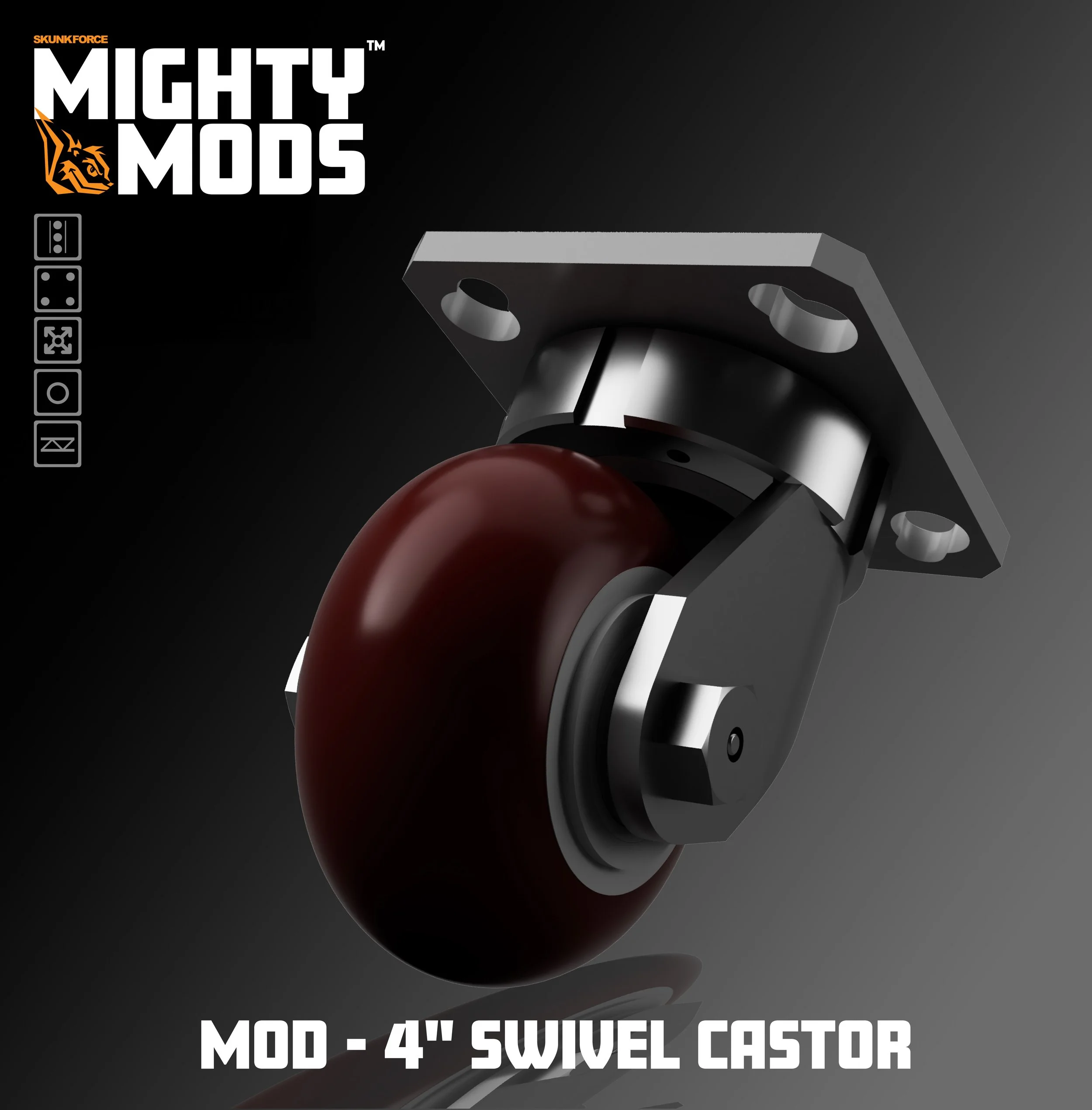 MightyMODS™    4" CASTER