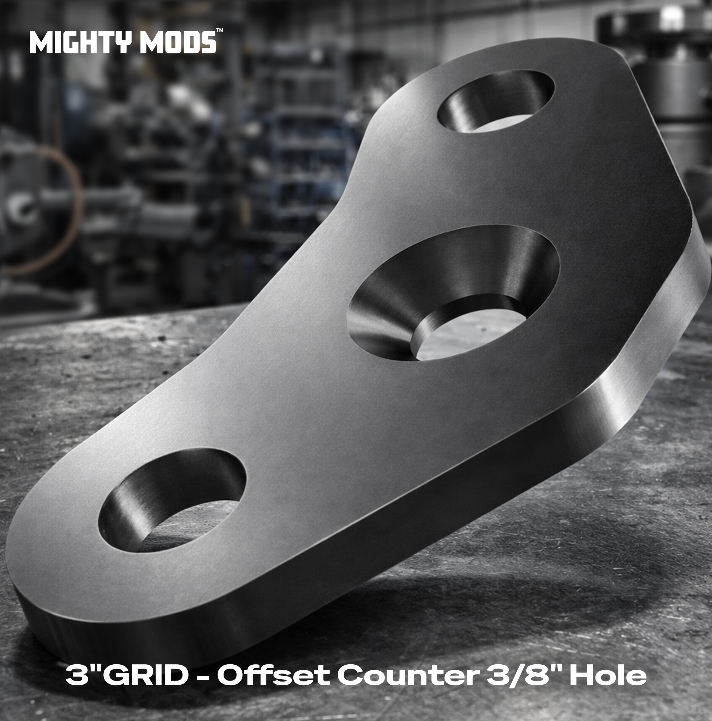 3"GRID - Offset Counter 3/8" Hole
