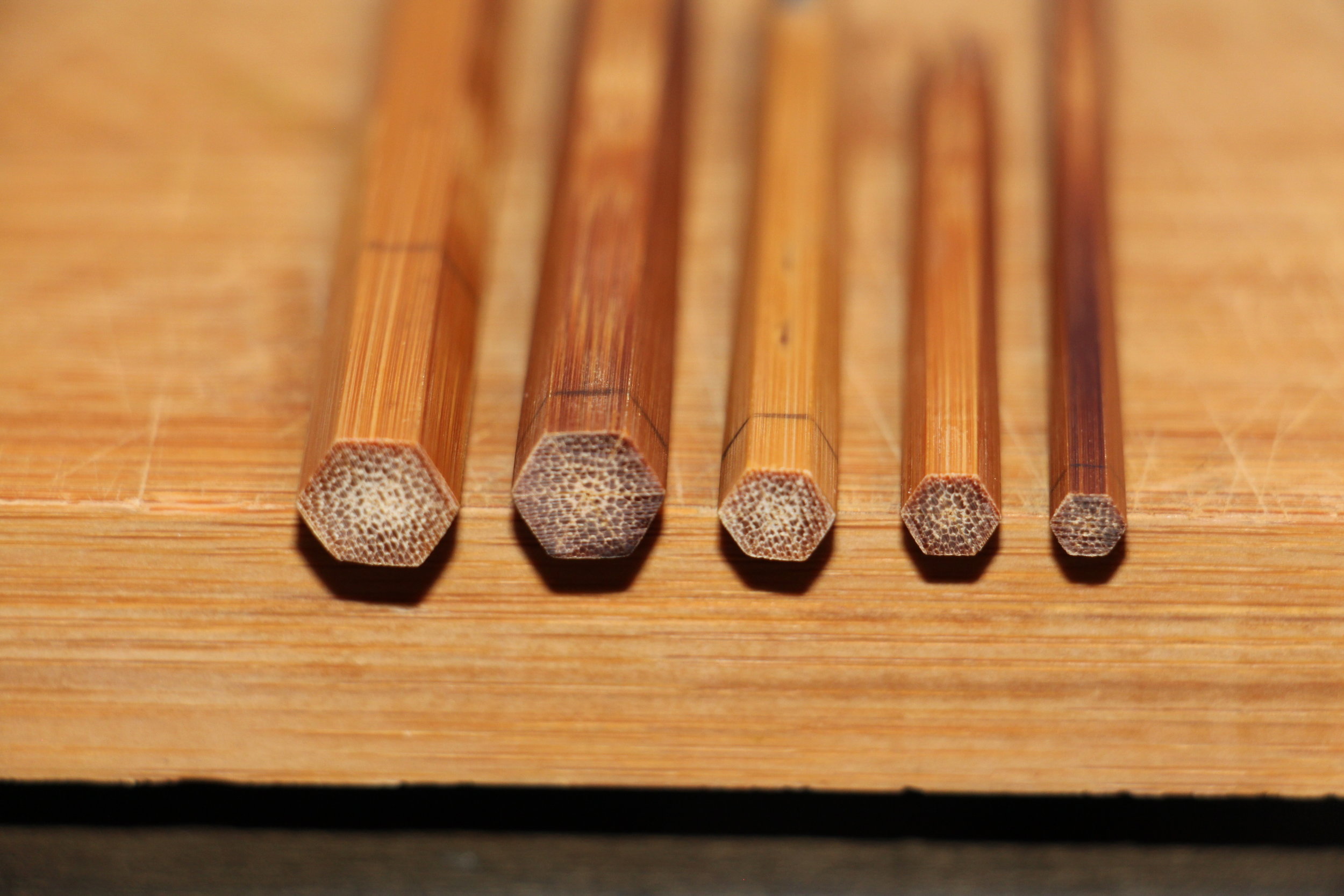 Hand-crafted, split-bamboo fly rods