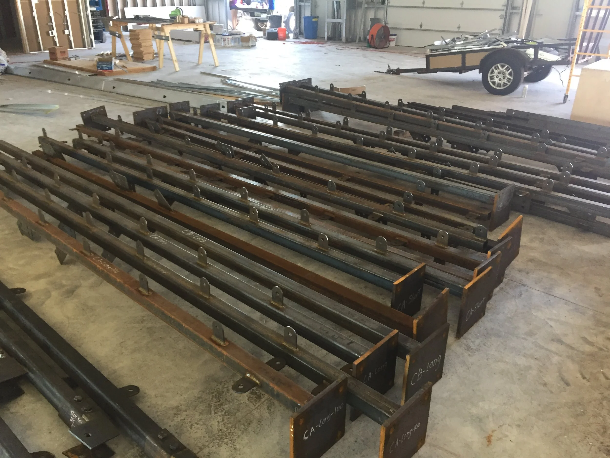 Steel Frames, begging for Erection...