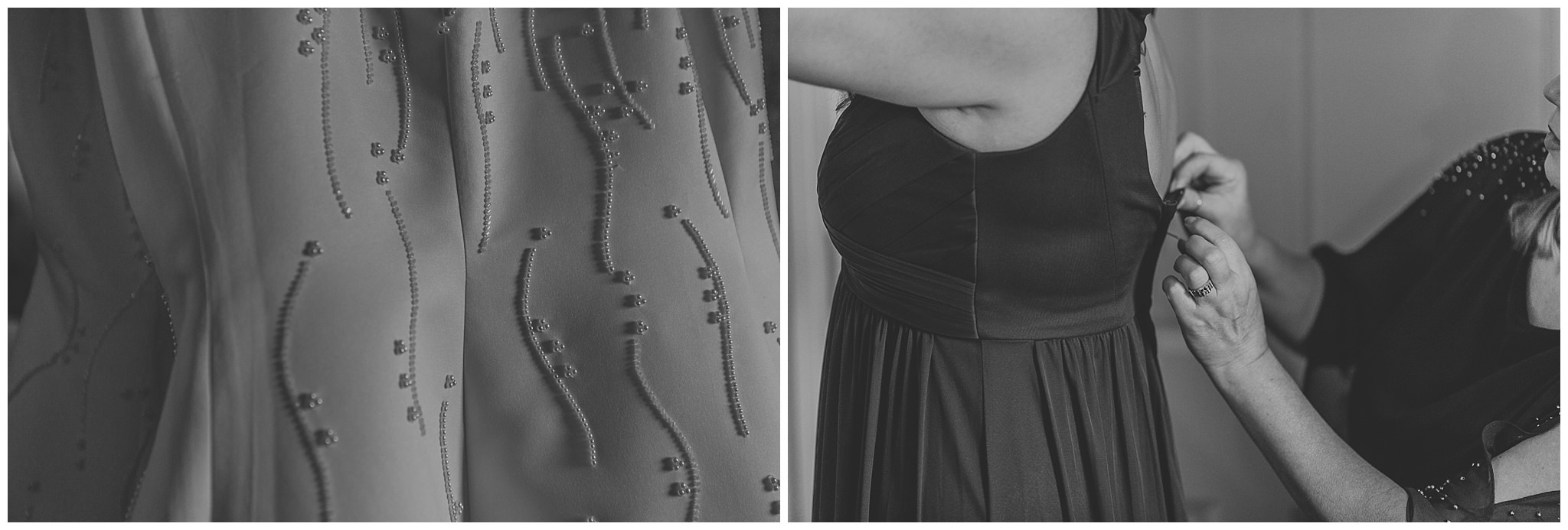 detail shots of wedding dress