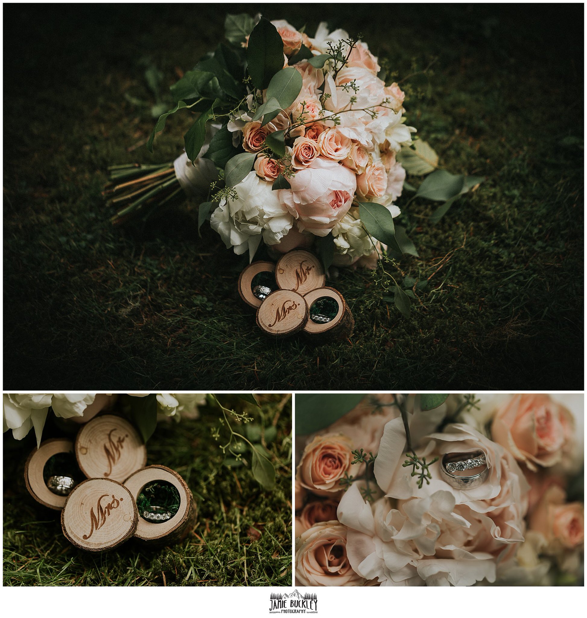 wedding bouquet detail shots
