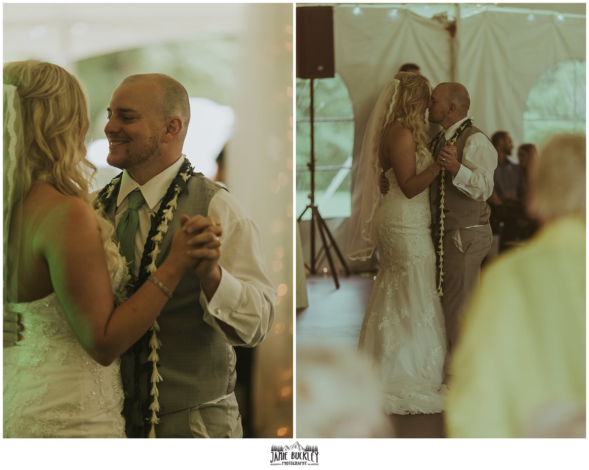 bride and groom first wedding dance