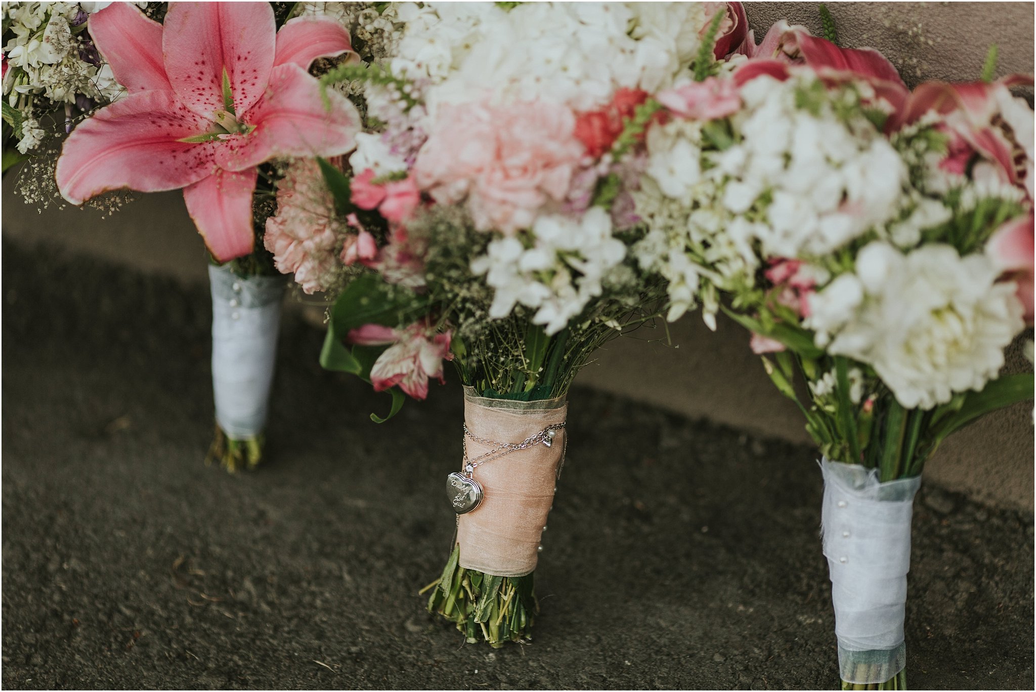 brides bouquet detail shot