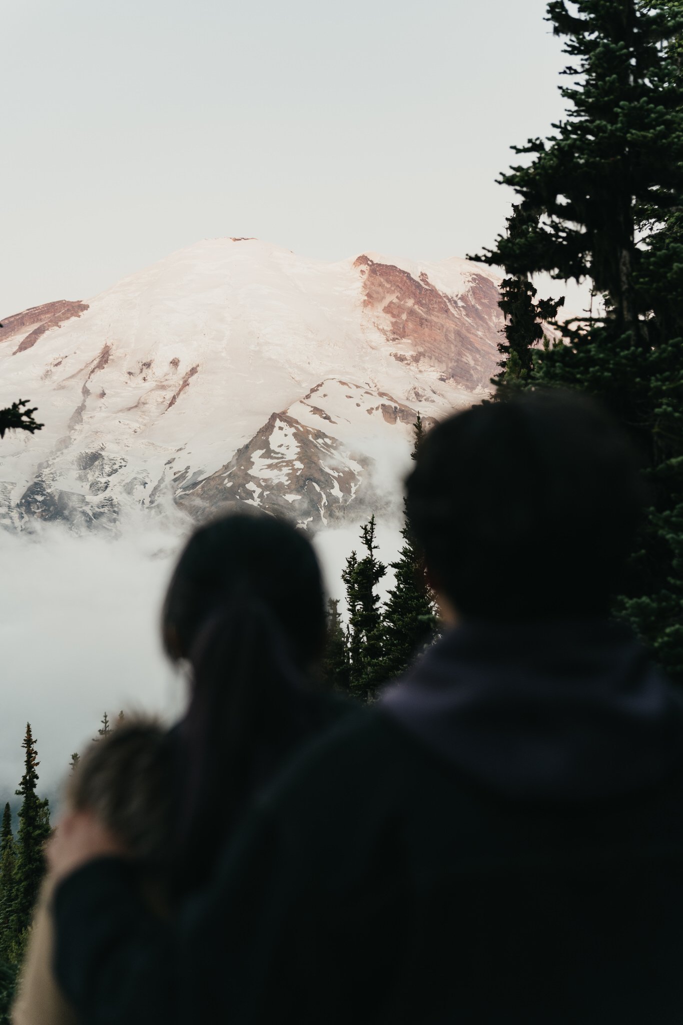 A surprise sunrise proposal at Sunrise | Mount Rainier Engagement Session