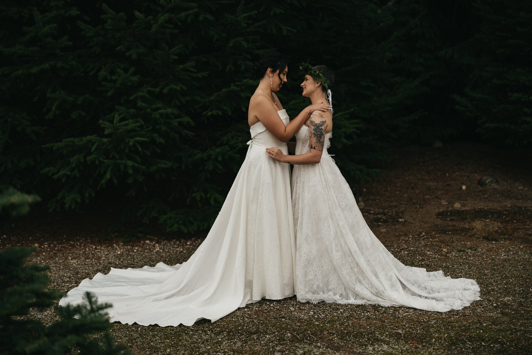 Sierra &amp; Nicole’s Gorgeous Fall Wedding at Trinity Tree Farm