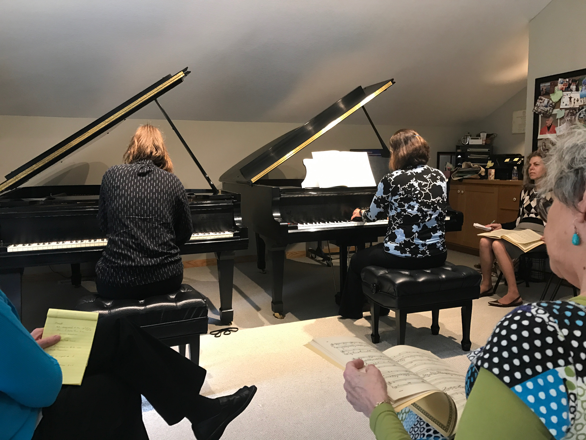 Beatrice and Maria playing the Schumann A Minor for Sondra