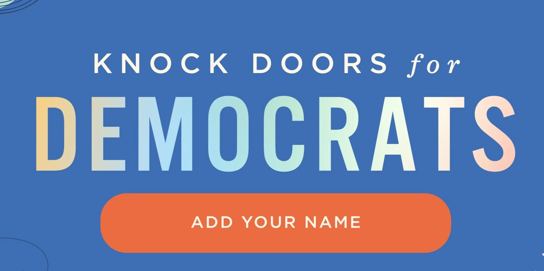 Knock Doors for Democrats  