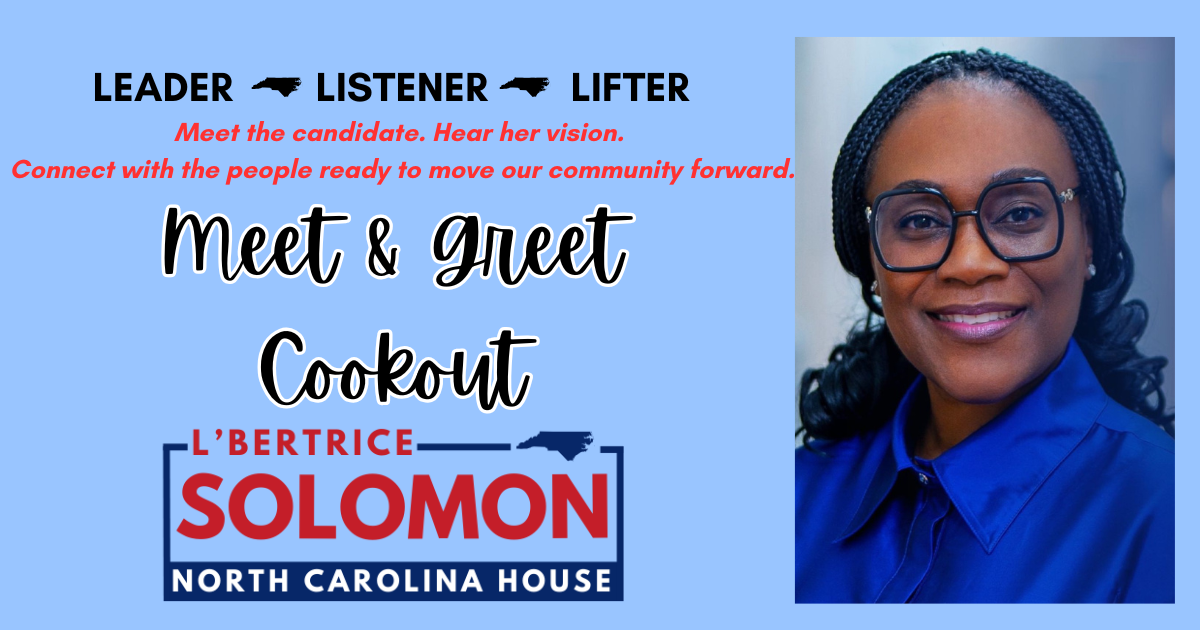 An October Candidate Meet ’n Greet with Dr L'Bertrice Solomon