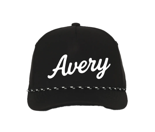 Avery Rope Hat - Black/White