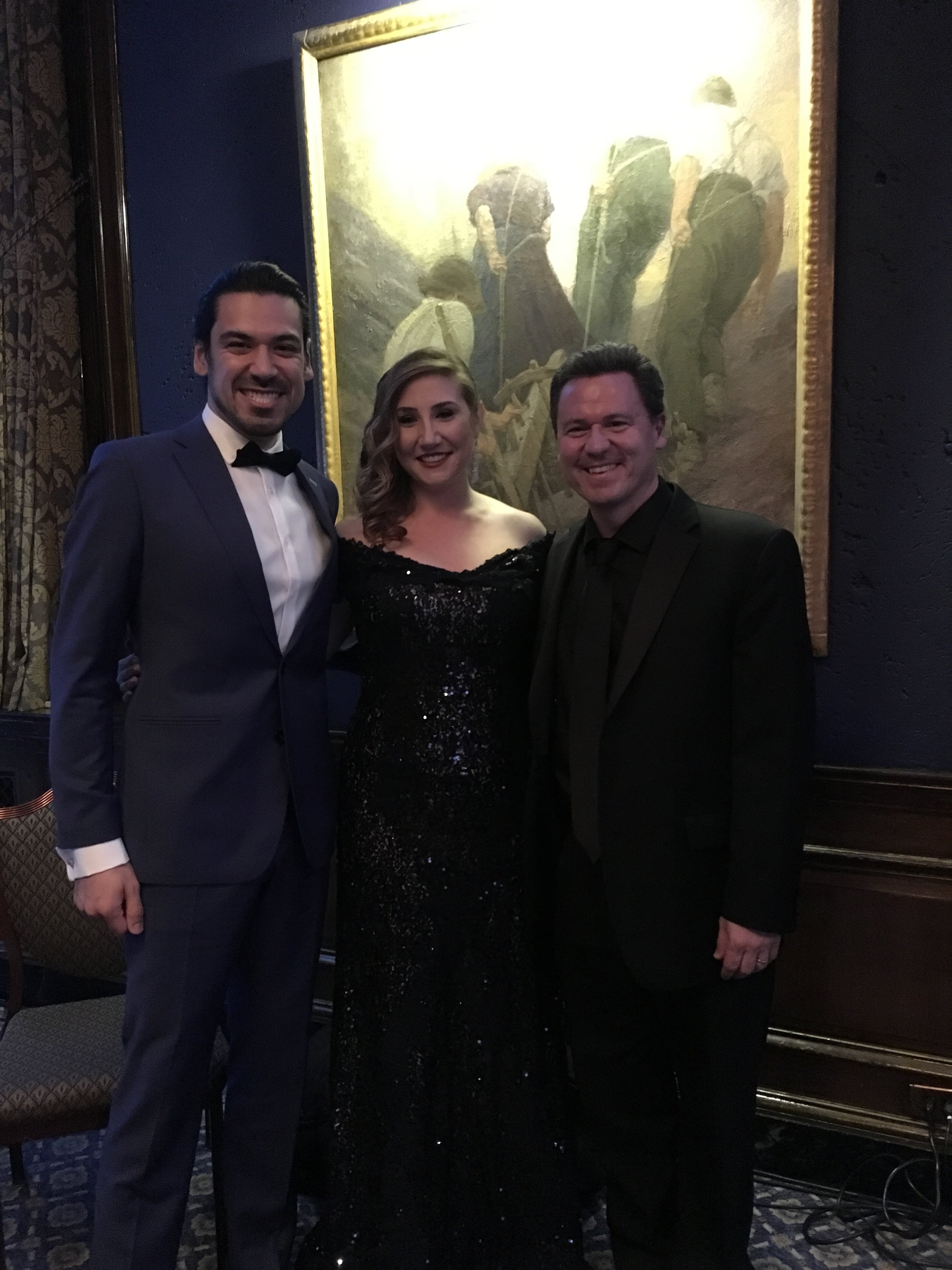  At the Luminarts Gala at the Union League Club in Chicago, IL - two of my favorite operatic soloists ever! 