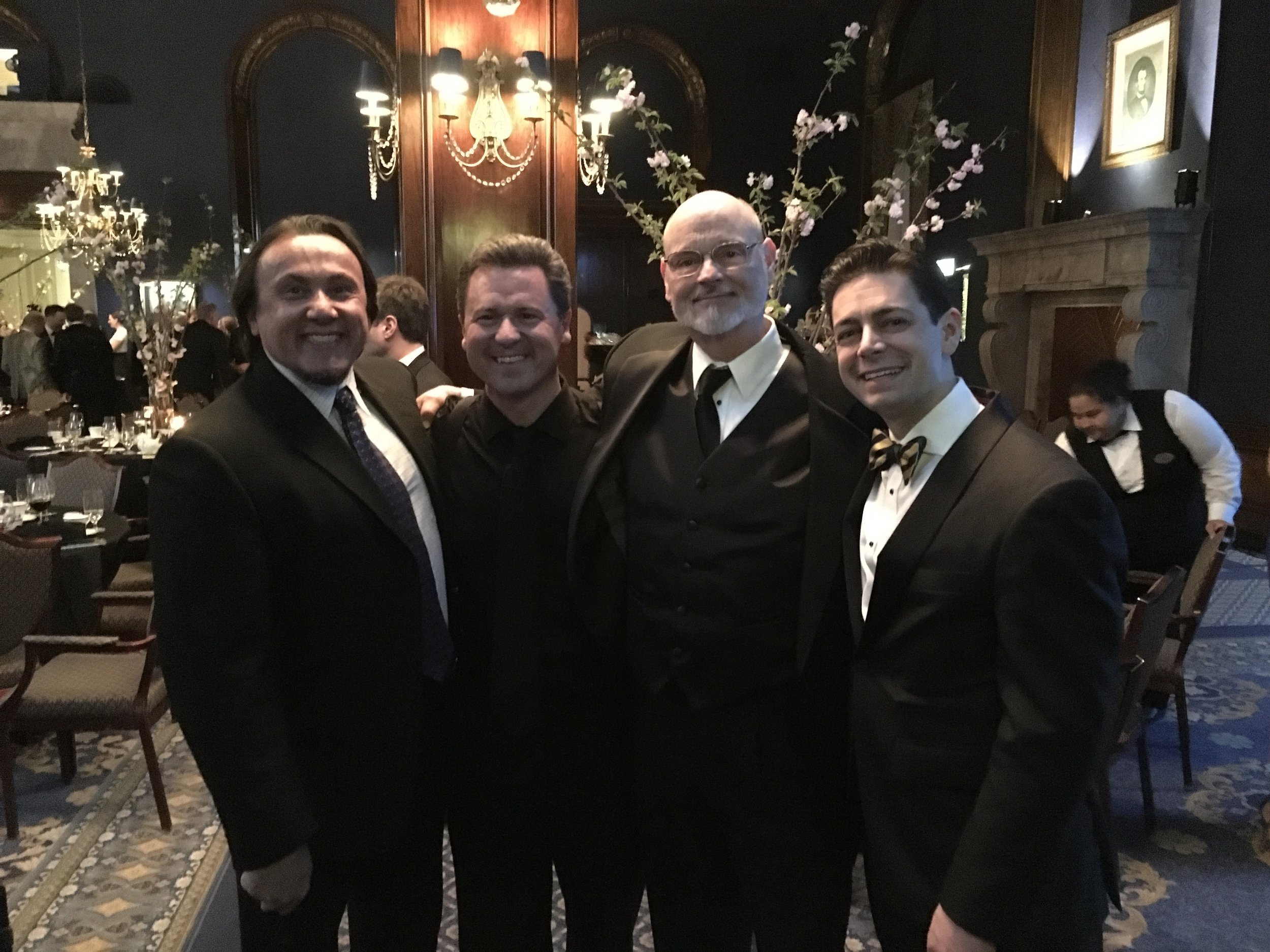  Joined by Michael Rivera, Carl Lawrenz, and Frank Devincentis at the Union League Club’s Luminarts Gala in Chicago, IL 