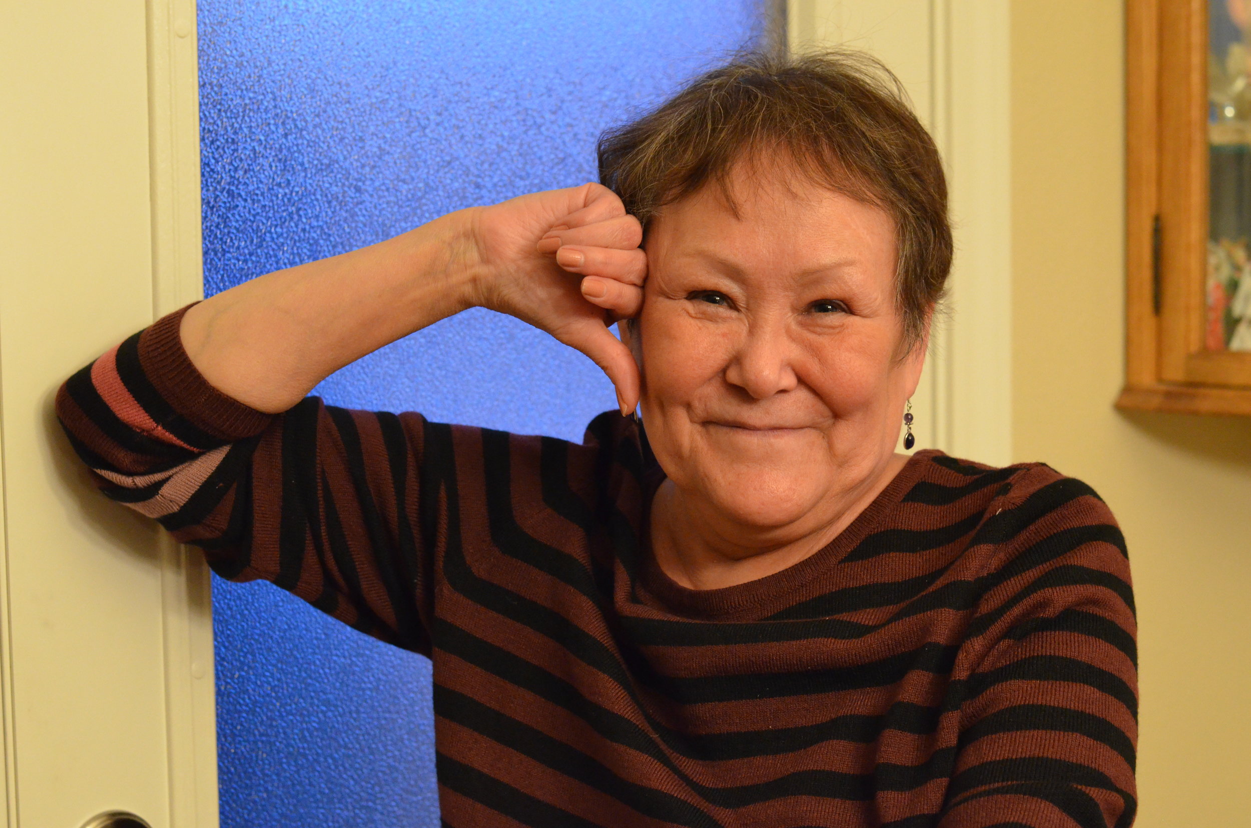 Busch in her home in Anchorage.