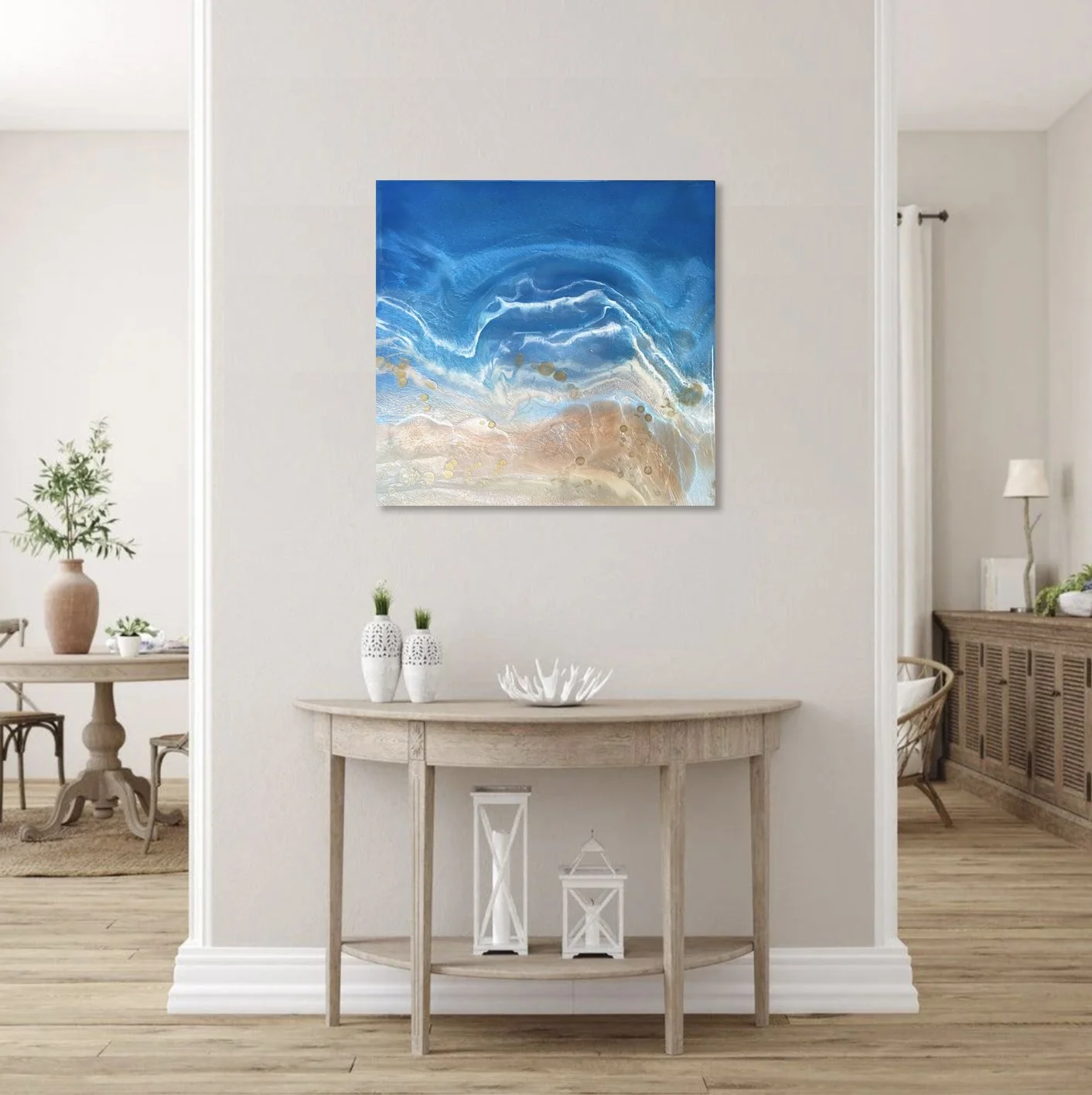 Tide lines in Cobalt resin art in room copy.jpg