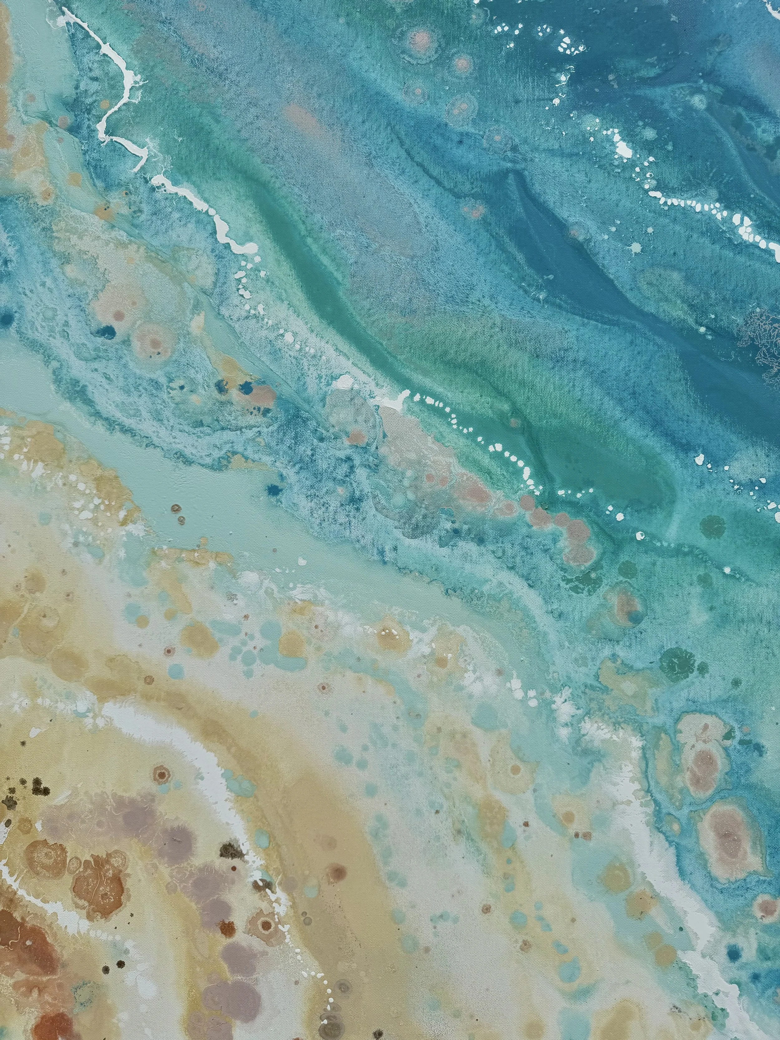 Sand to sea acrylics on canvas original.jpeg