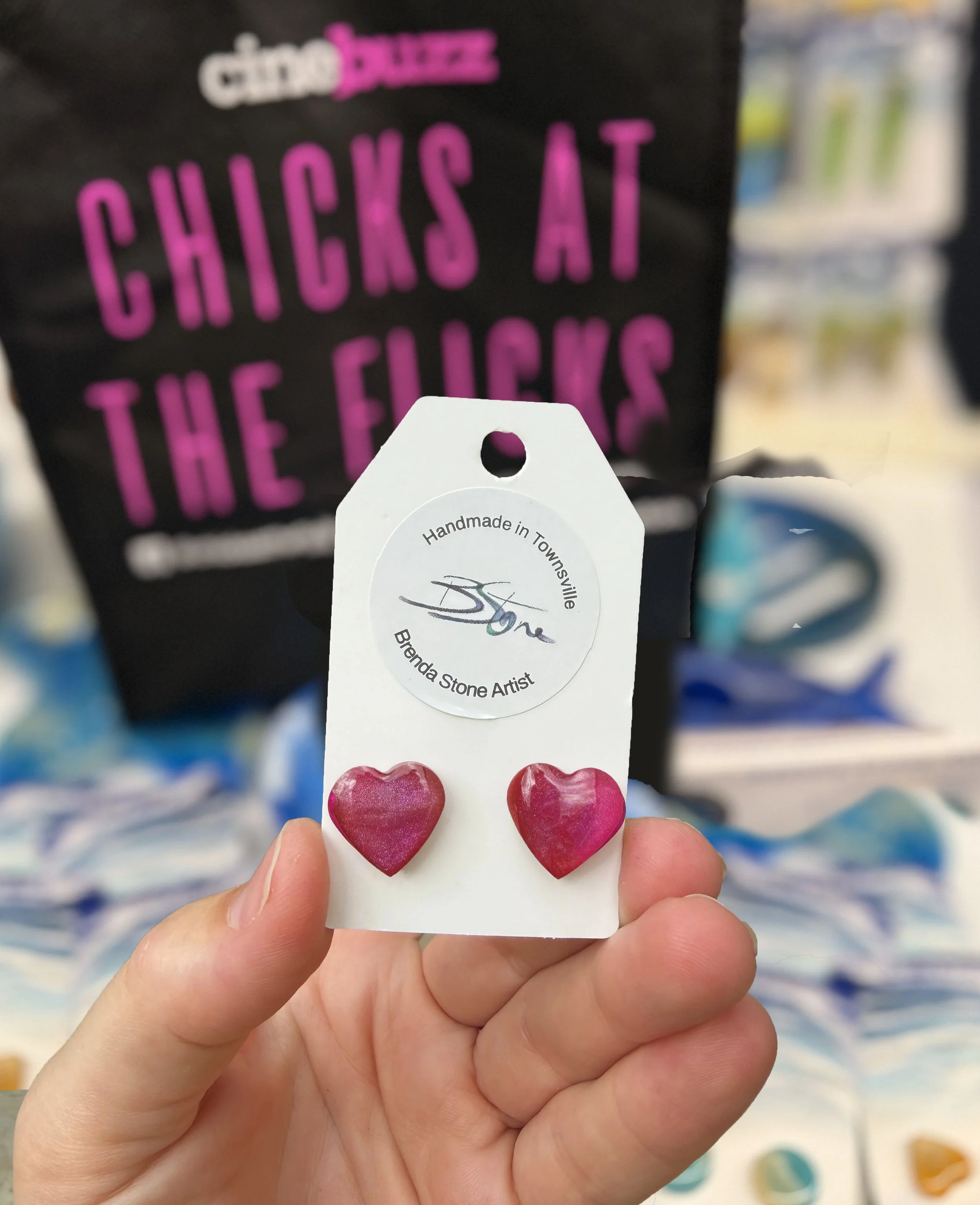 CHICKS at FLICKS Collection studs Pink Hearts.jpg