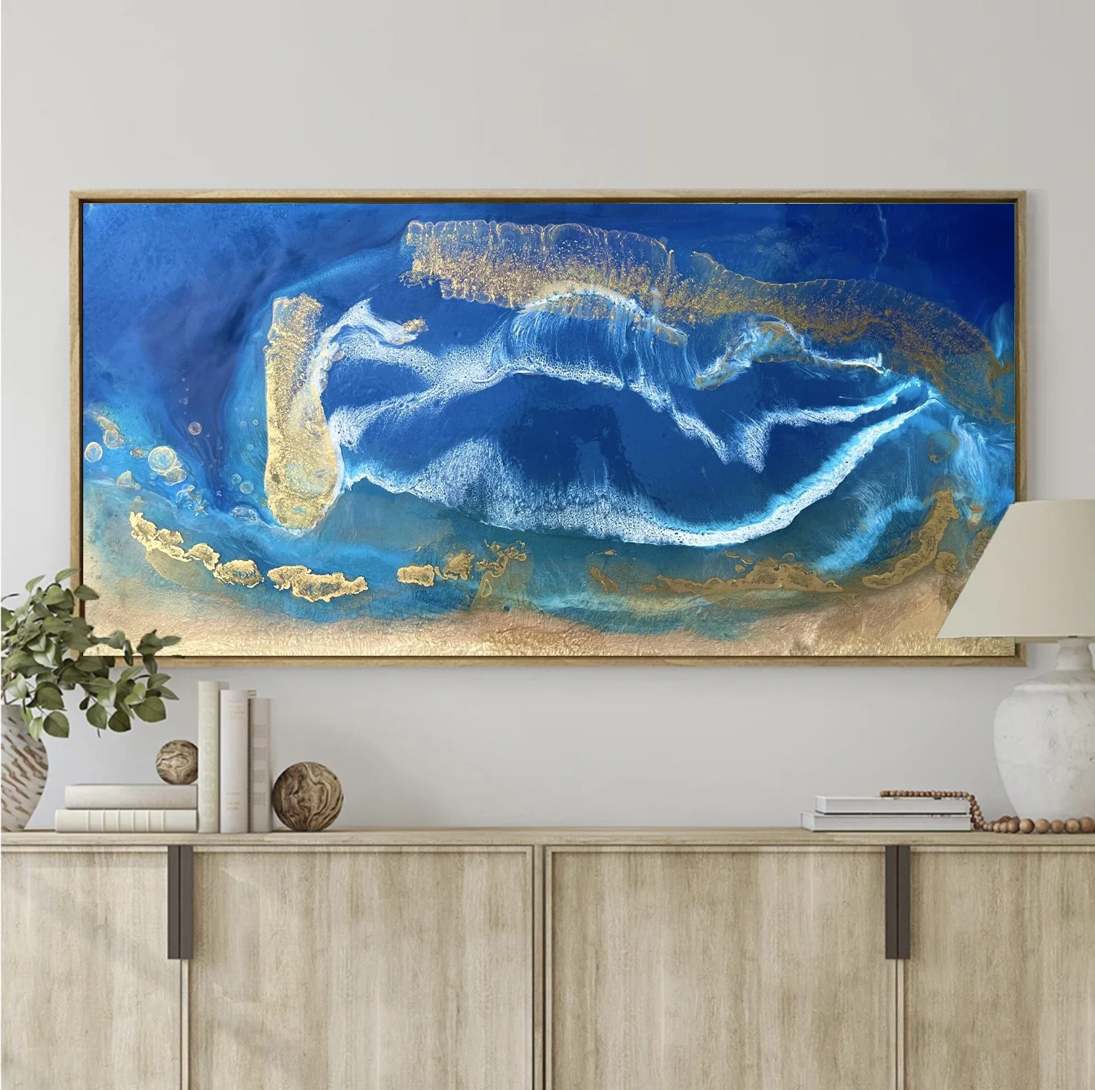 Golden Beeach swell in home above crudenza frmed in timber copy.jpg