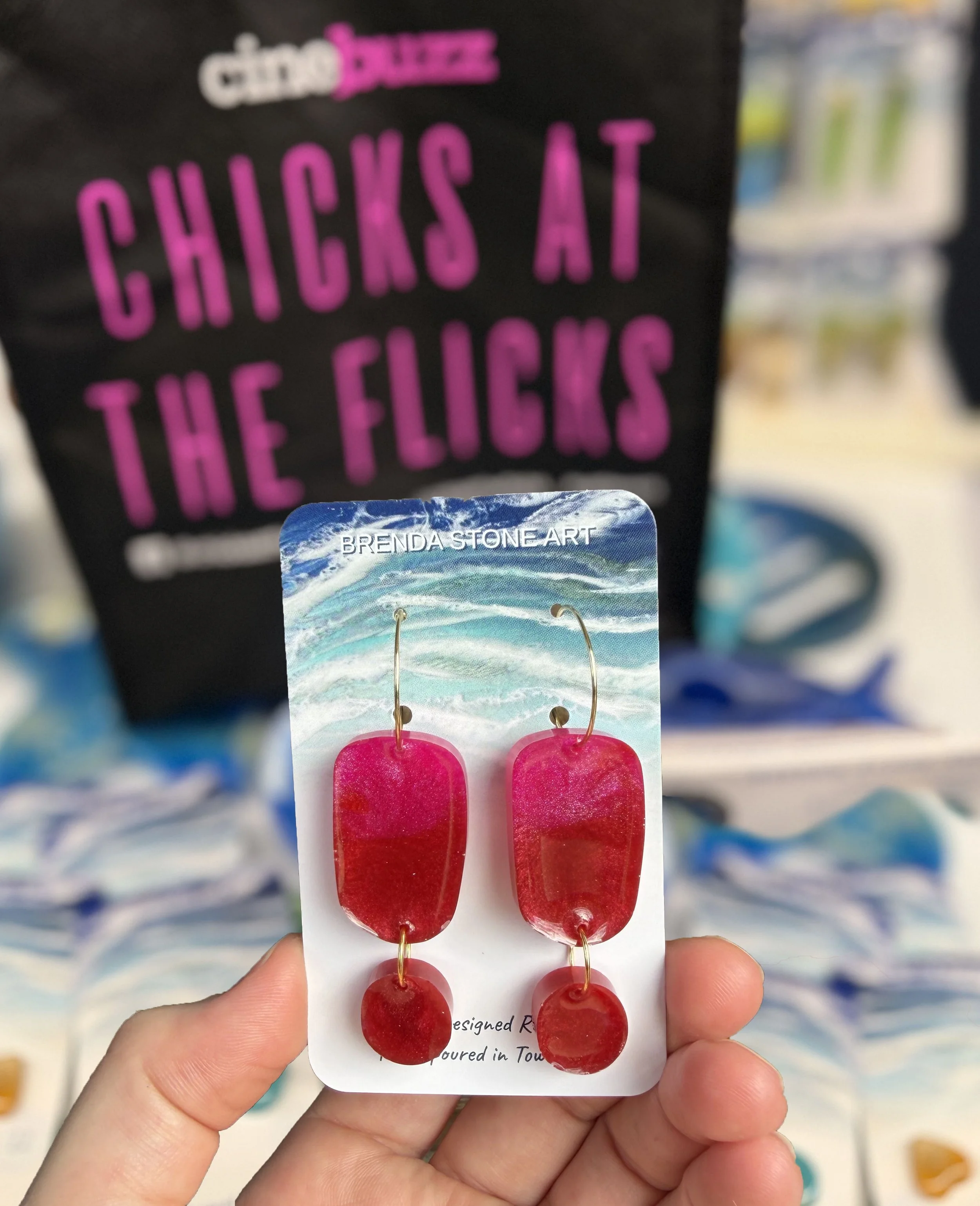 CHICKS at FLICKS Collection 3 Pink & Red LONG Drop.jpg