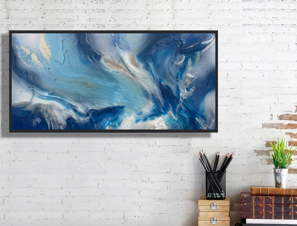 WIND OVER WAVES resin in black in office.jpg