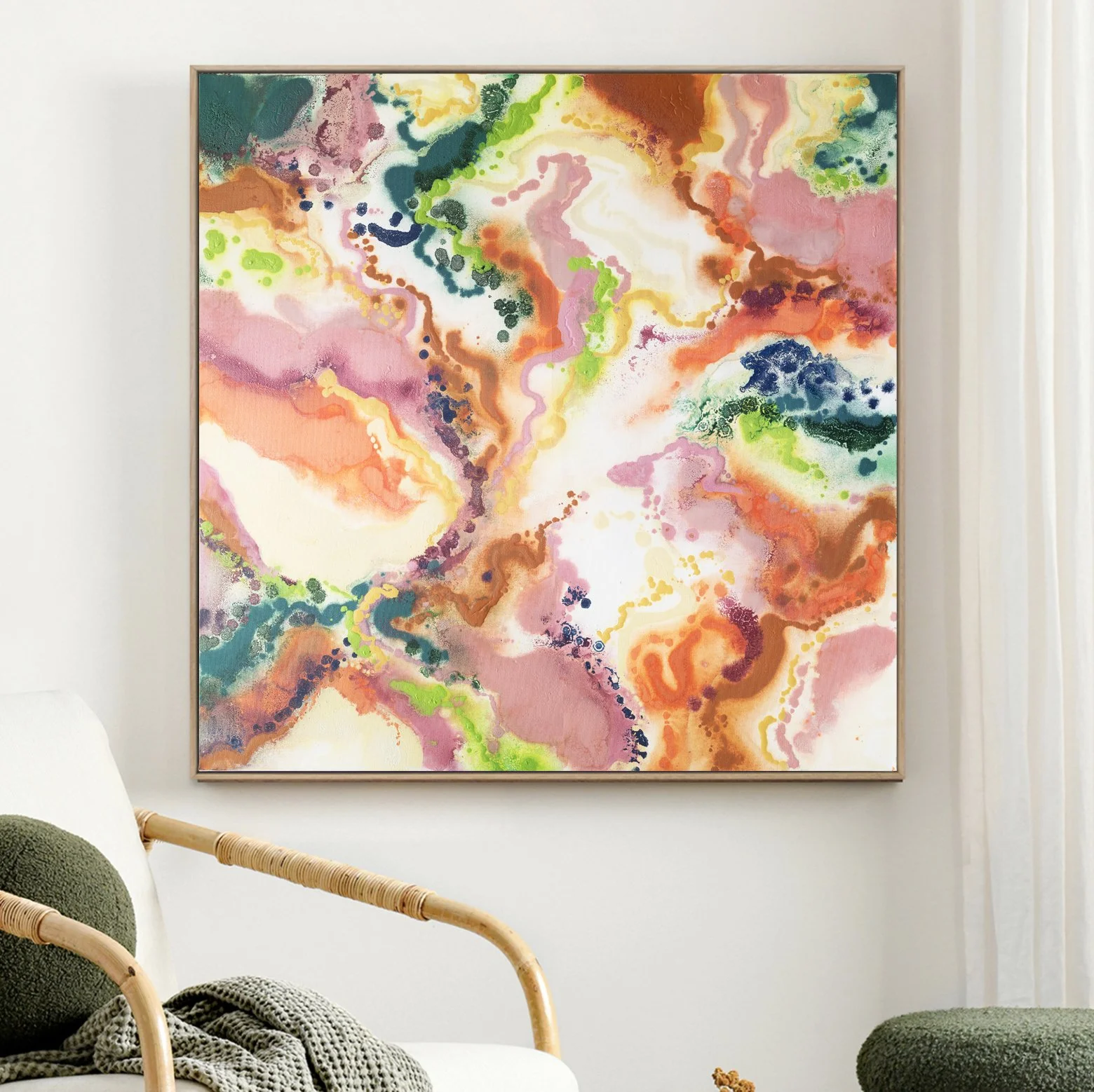*NEW*  DESERT BLOOM - Acrylics on canvas