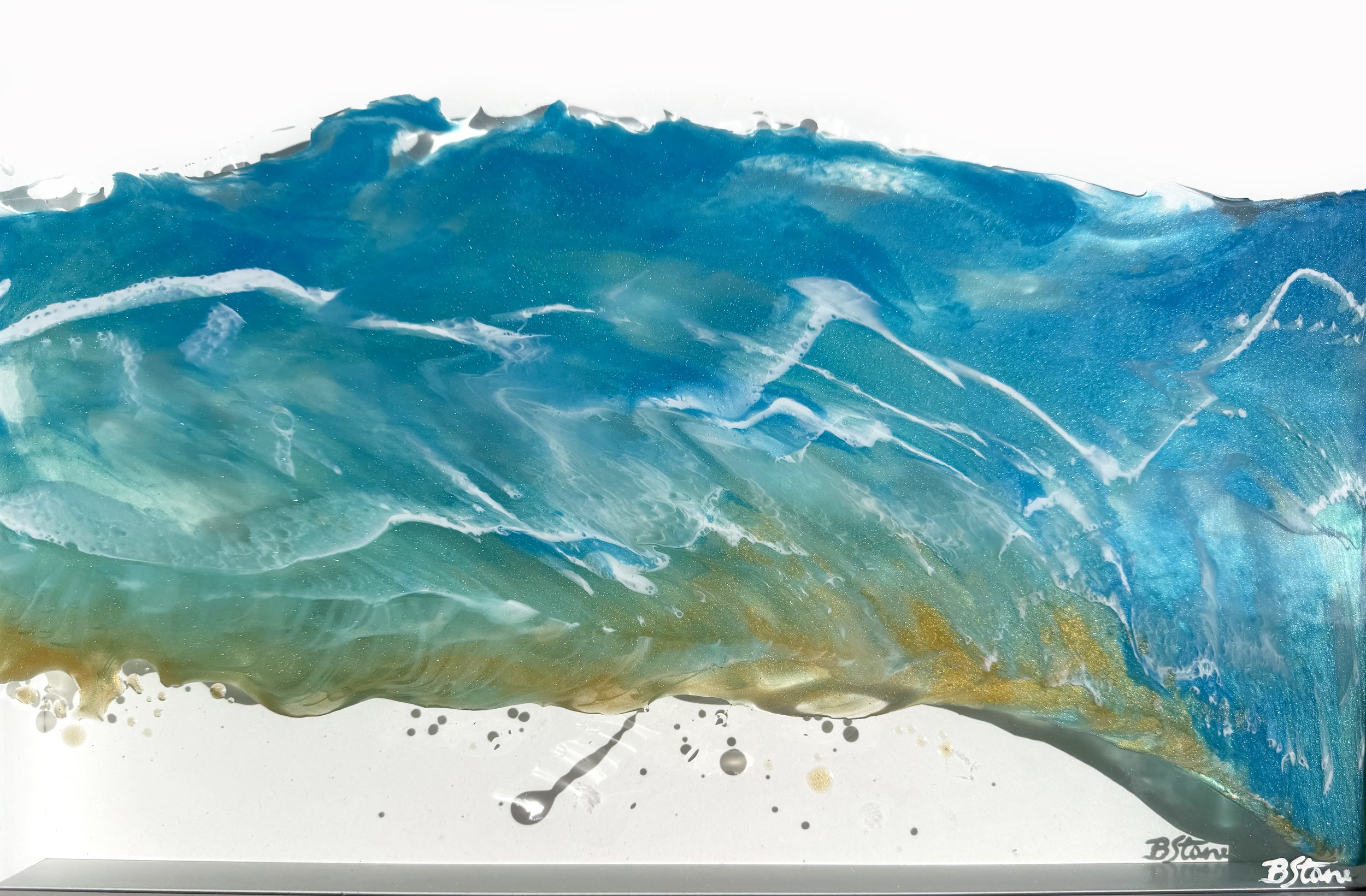 Up close Tropics Clear Ocean Waves 32 x 45cm.jpg