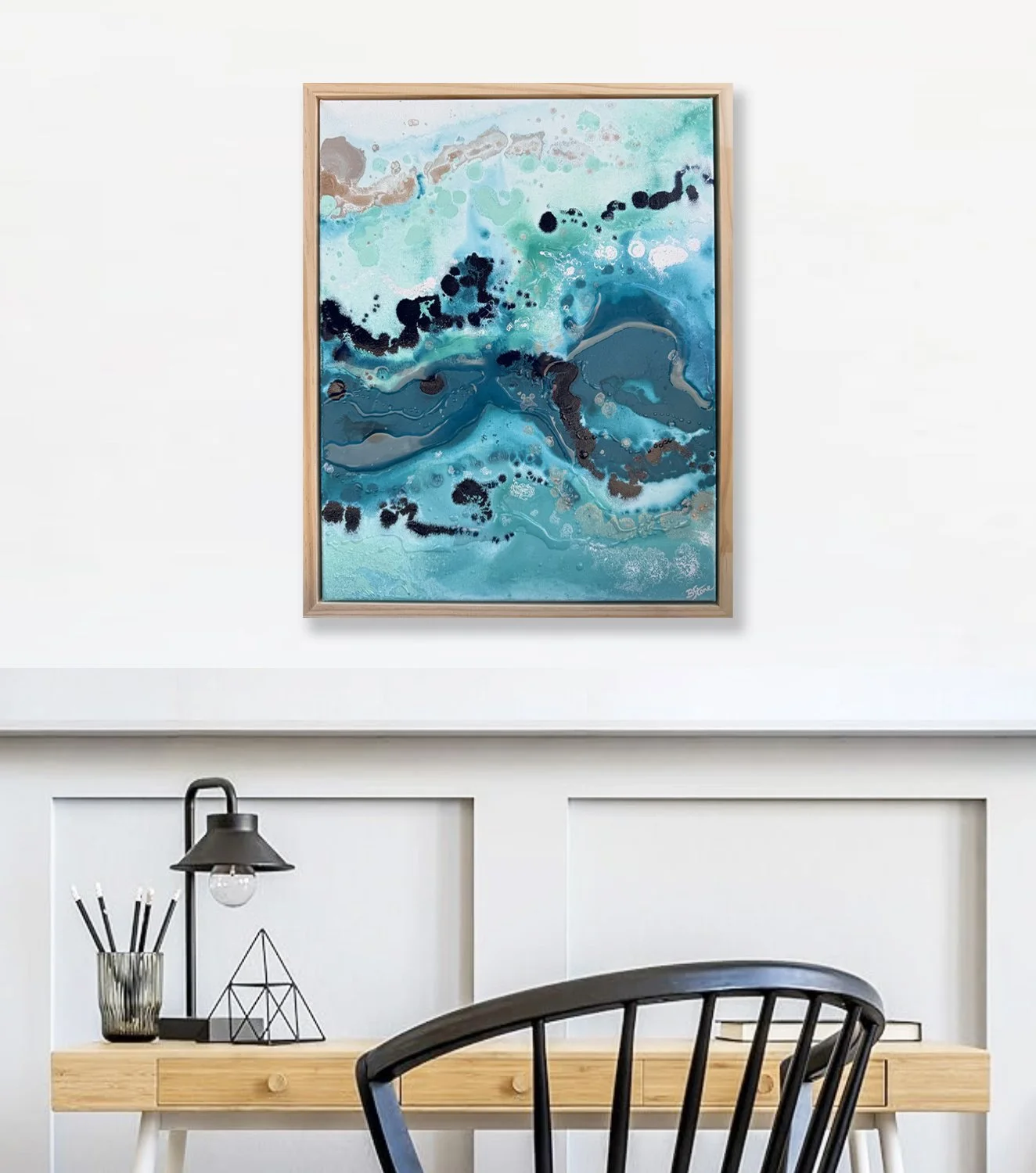 ‘Above the Reef' - Acrylic on canvas, framed