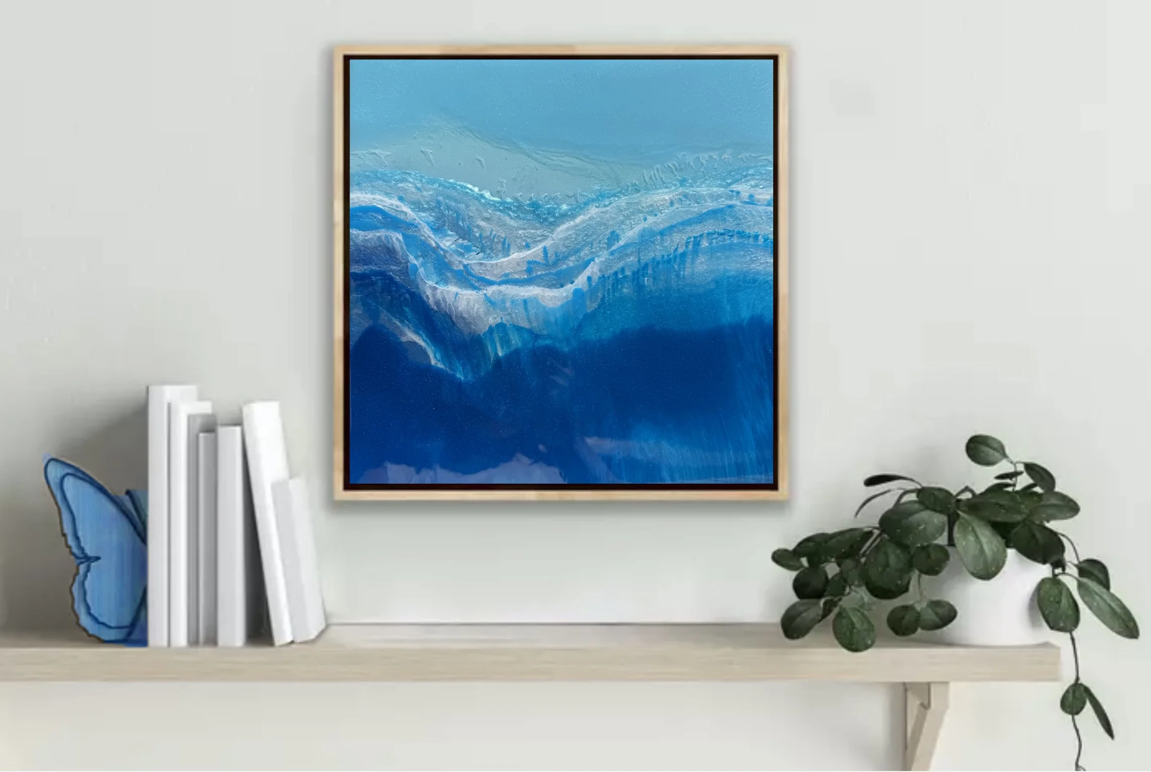 *NEW Blue Mountains - Resin Artwork framed