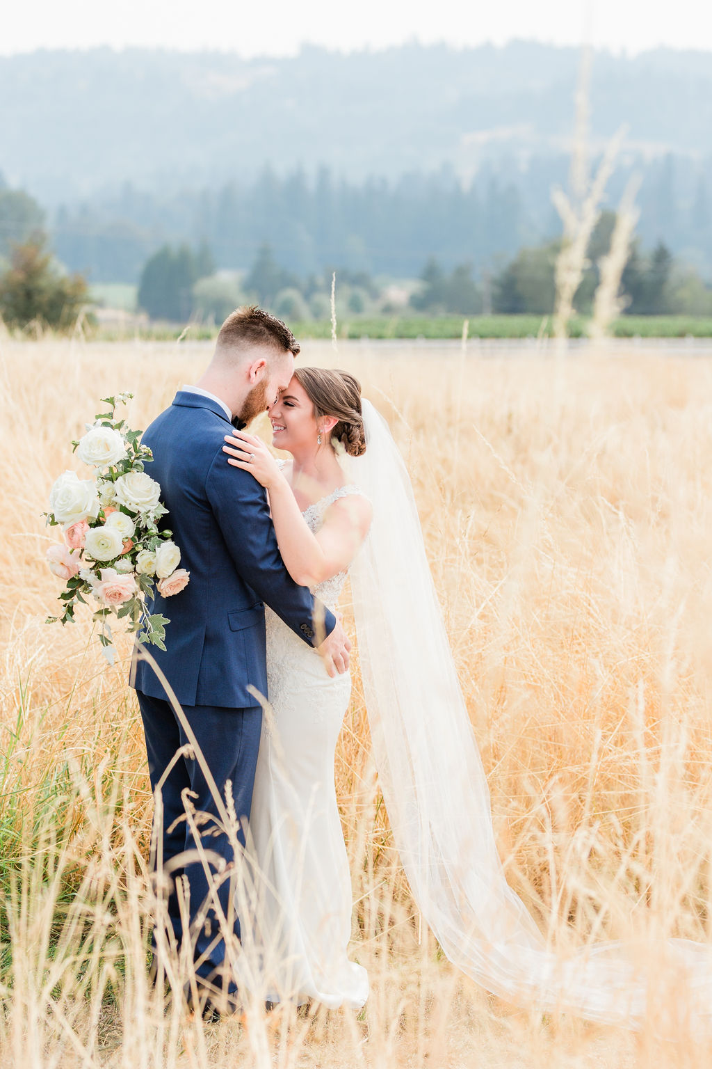 portland oregon wedding and event florist blush wedding