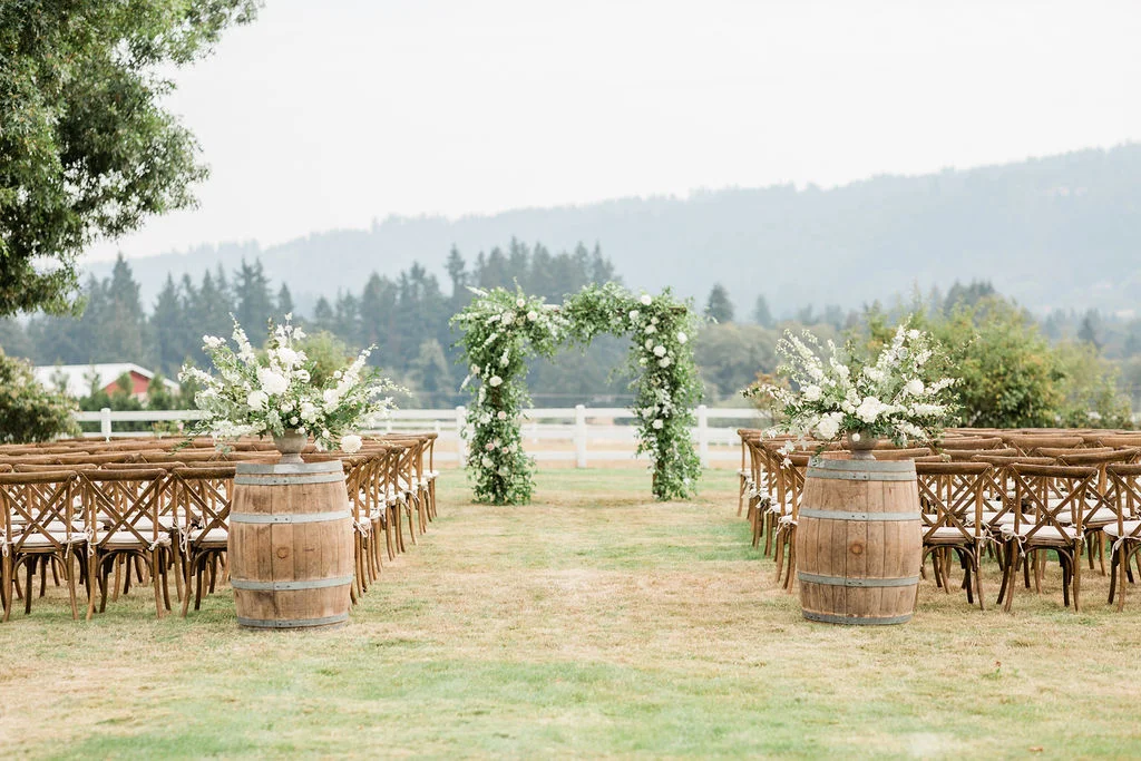 portland oregon wedding and event florist blush wedding