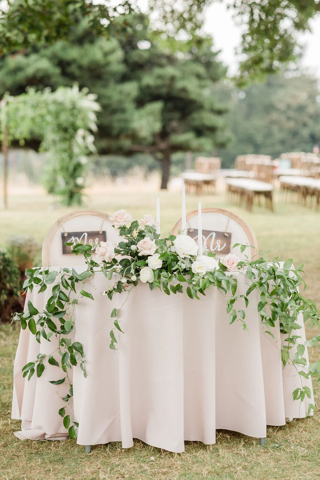 portland oregon wedding and event florist blush wedding