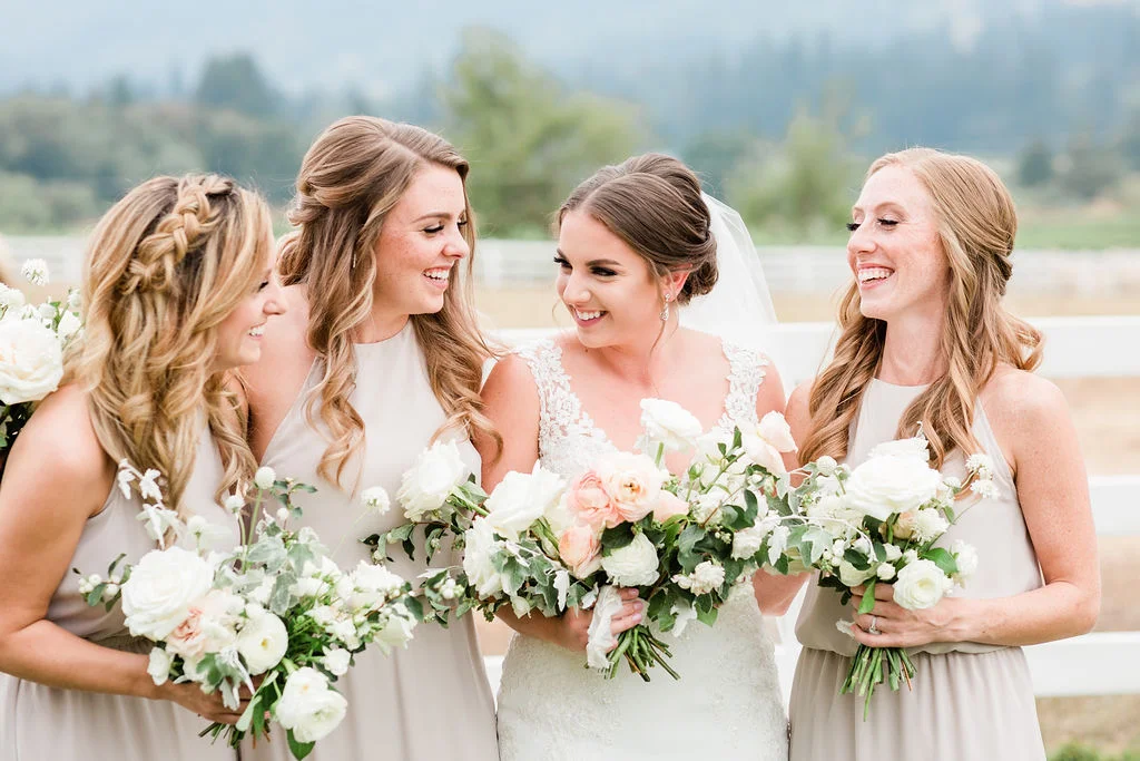 portland oregon wedding and event florist blush wedding