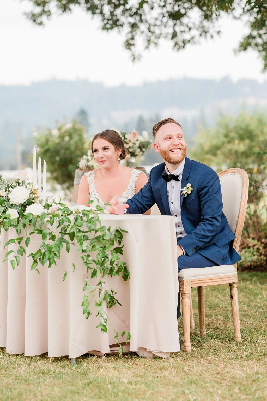 portland oregon wedding and event florist blush wedding