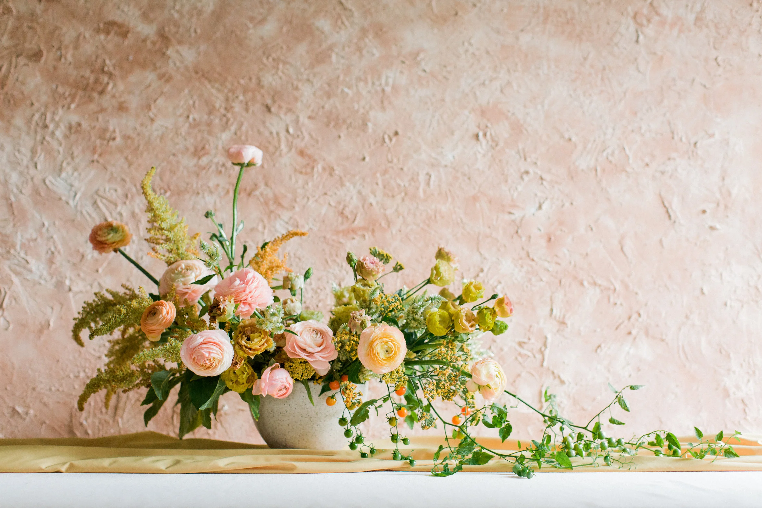 portland wedding florist foraged blooms fall fruit