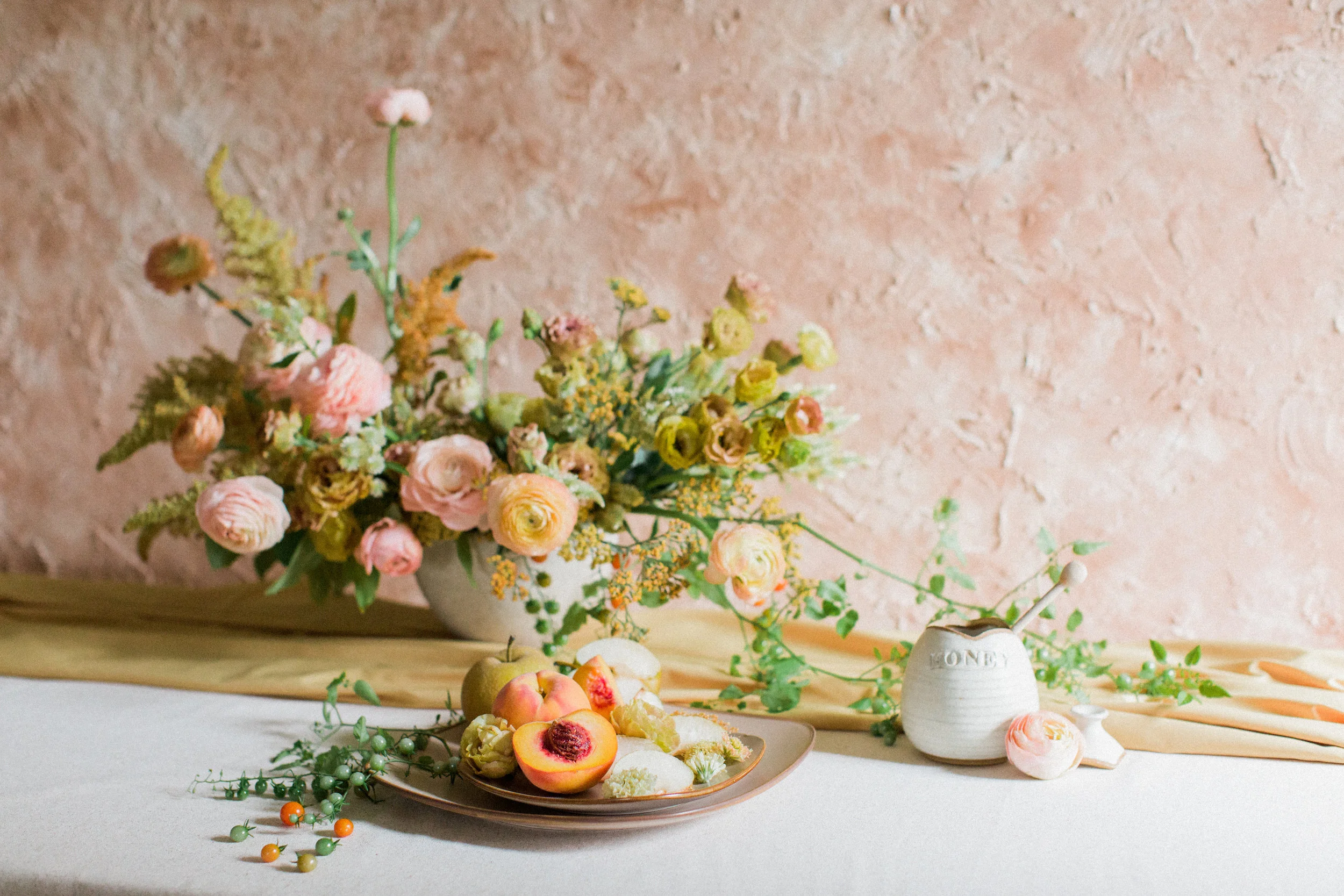 portland wedding florist foraged blooms fall fruit