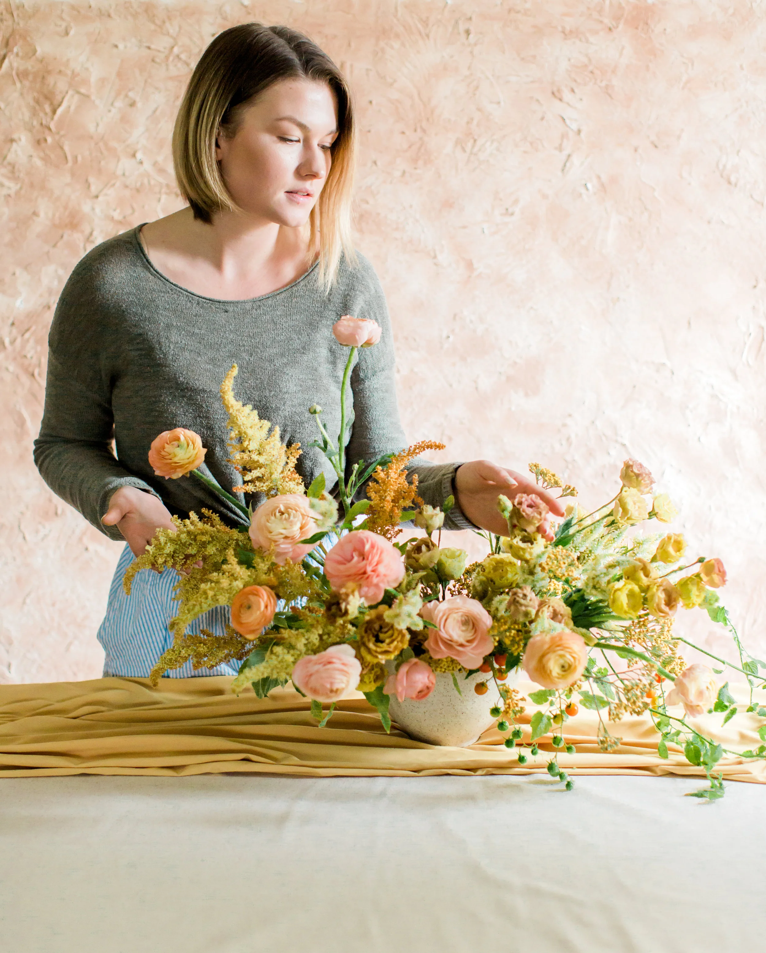 portland wedding florist foraged blooms fall fruit