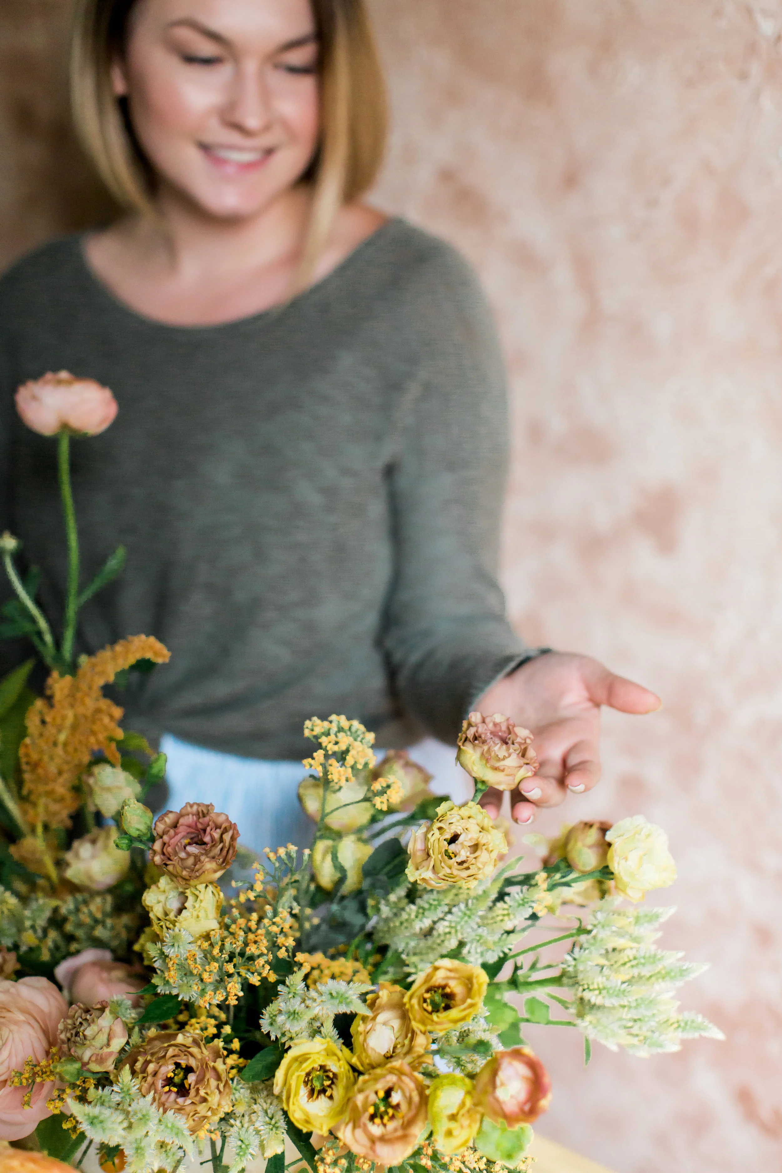 portland wedding florist foraged blooms fall fruit