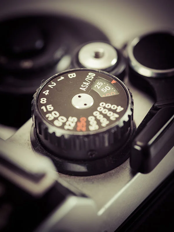 Vintage camera knob