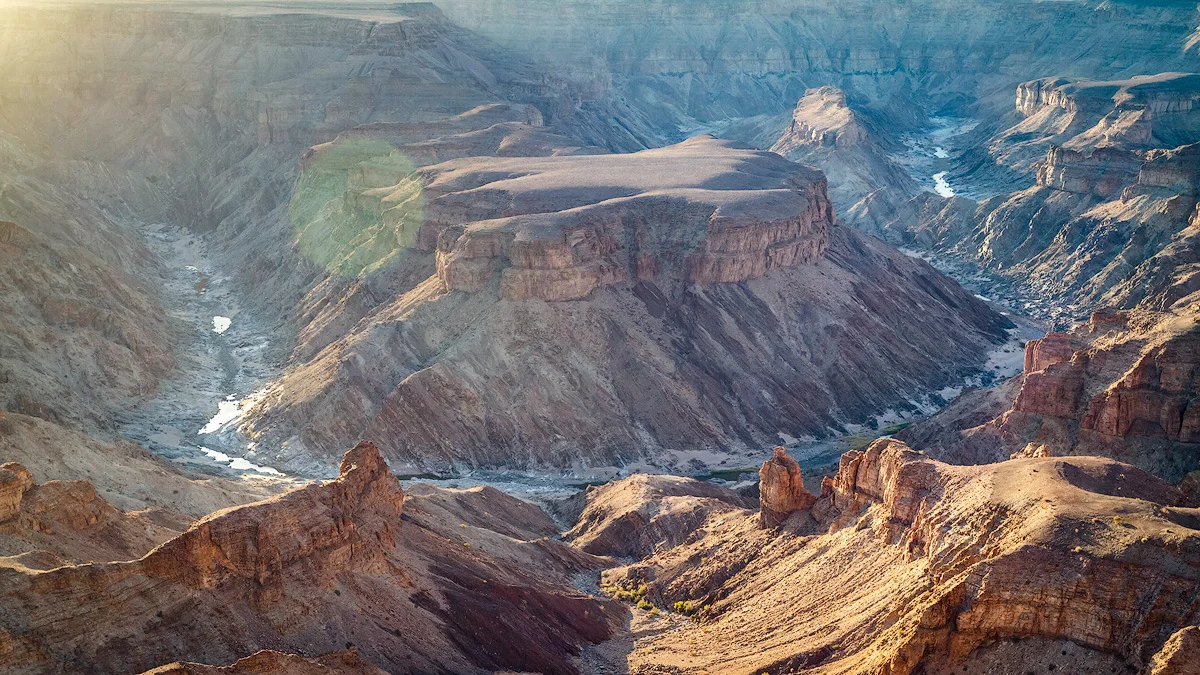 The Fish River Canyon photographed with a Canon EF 16-35mm f/4L