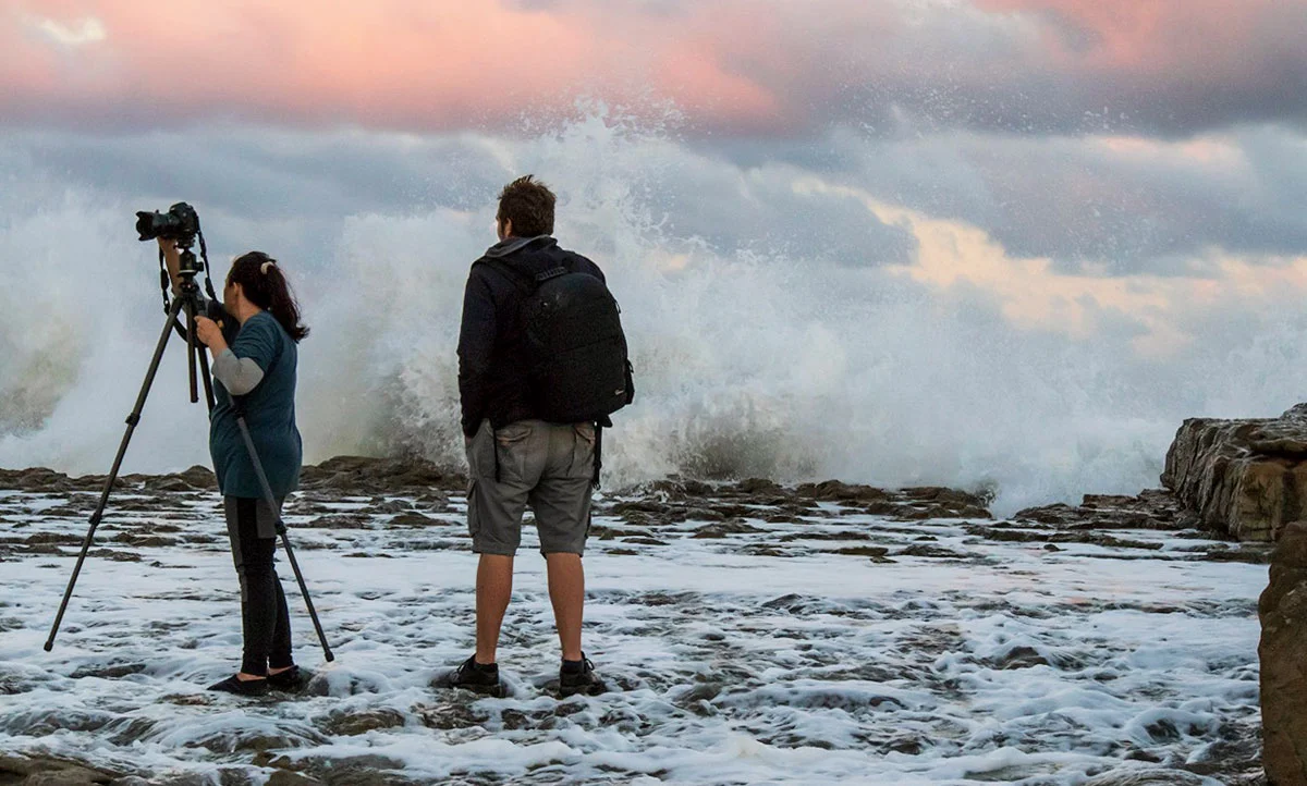Battling the waves at Luphuthana (Photo by Michael Els)