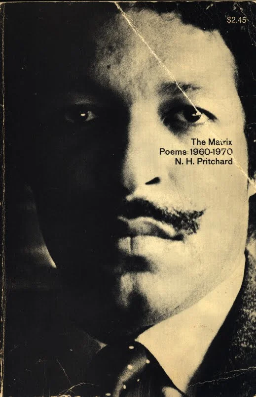 N.H. Pritchard (born 1939) was one of the few black practitioners of the concrete poetry movement, and his book The Matrix is one of just a few books of concrete poetry to have been published by a major American publishing house. Originally published in 1970 by Doubleday, The Matrix was given little support in its time, and Pritchard's work was largely ignored or passed over by the international concrete poetry movement. However, The Matrix remains a cherished item for fans of poetry due to its unique composition and difficult yet rewarding poetics. Forcing the reader to straddle the line between reading and viewing, The Matrix features visual poems that predate the work of some of the Language poets, including words that are exploded into their individual letters and columns of text that ride the edge of the page. Read it in its entirety here… http://eclipsearchive.org/projects/MATRIX/Matrix.pdf