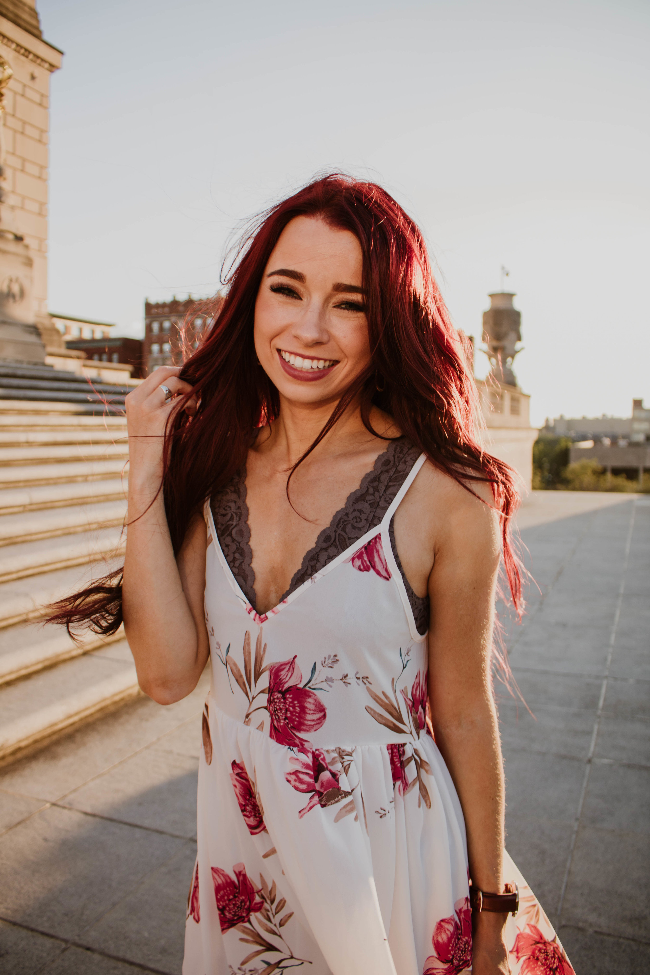 Skater Dress, TOBI || Bralette, RaeLynn's Boutique || Steve Madden Wedges, DSW || Watch, Welly Merck || Extensions, Extensions by Marie || Hourglass Products, Sephora