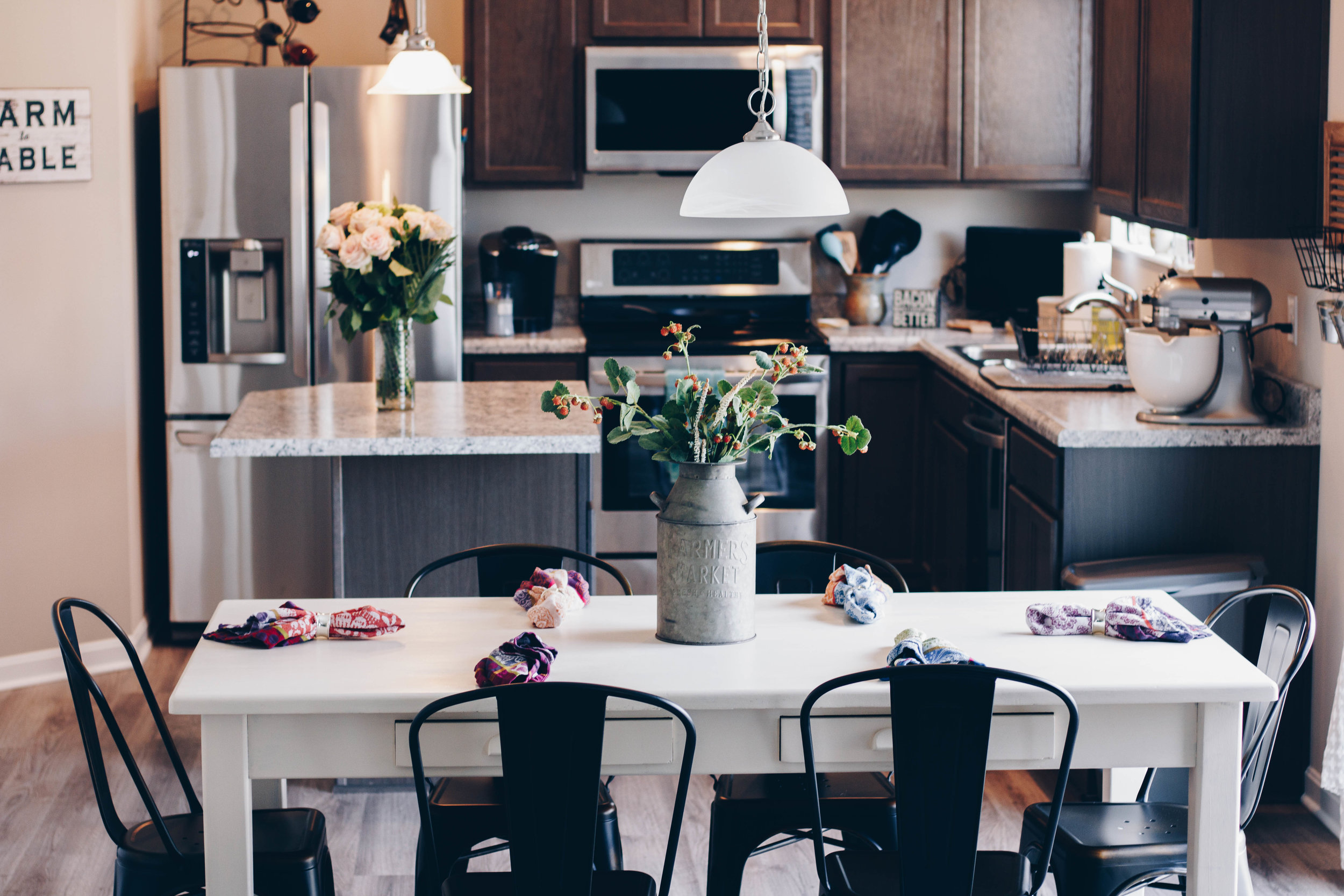 Home Edition Part One: Contemporary Kitchen by Indianapolis style blogger Trendy in Indy