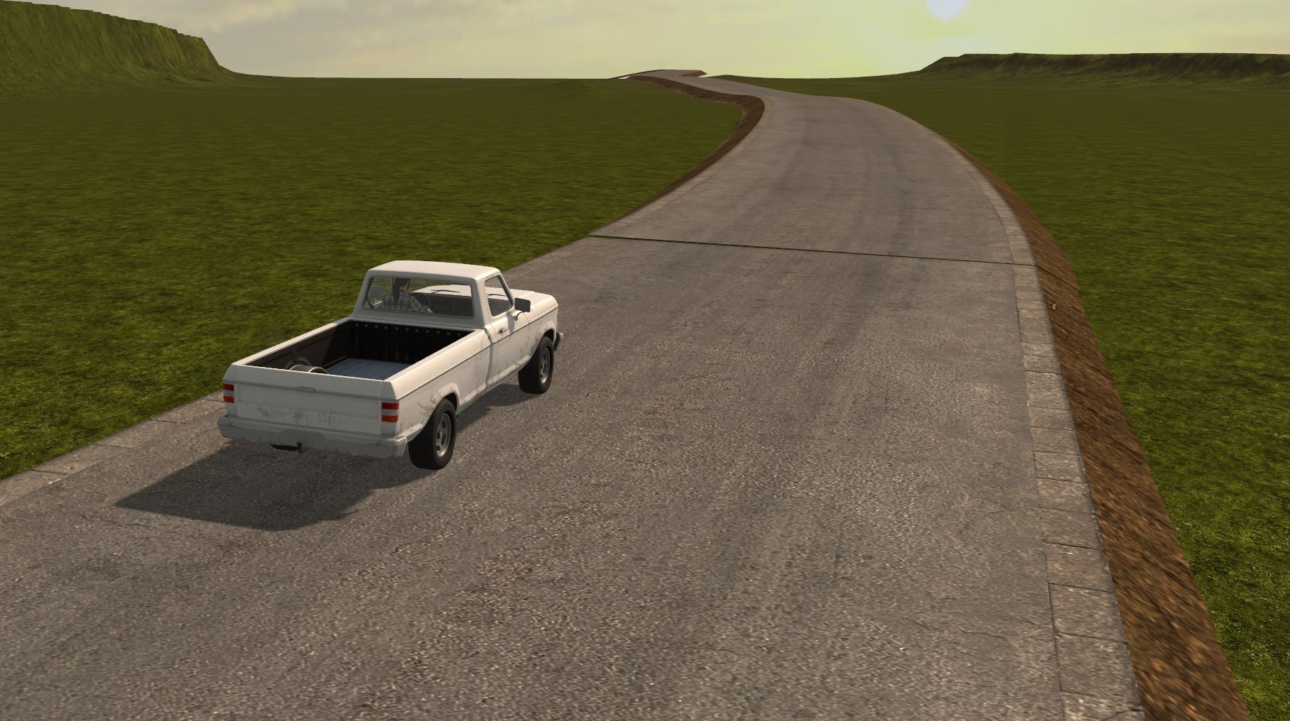 Gap between road sections