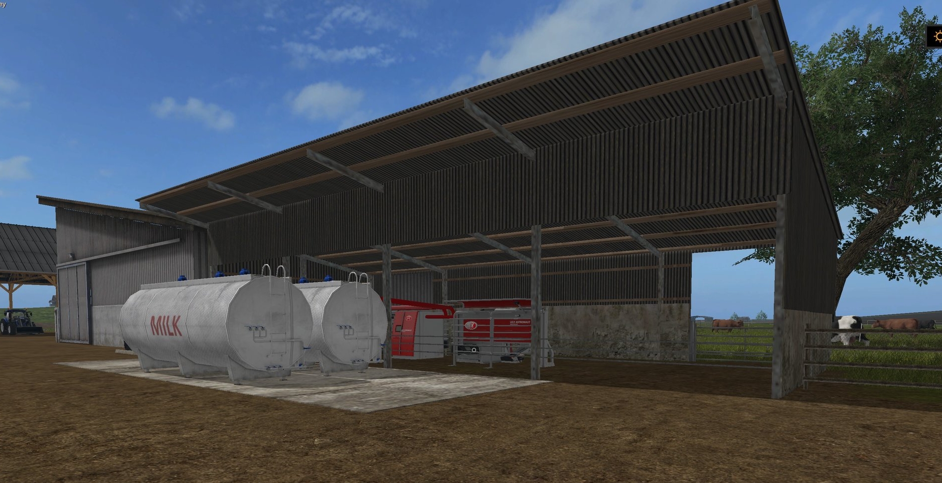 The dairy yard at Nagce Valley